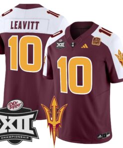 Sun Devils 2024 Big 12 Championship Patch Vapor Limited Jersey - All Stitched