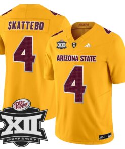Alternative view of Sun Devils 2024 Big 12 Championship Patch Vapor Limited Jersey V2 - All Stitched