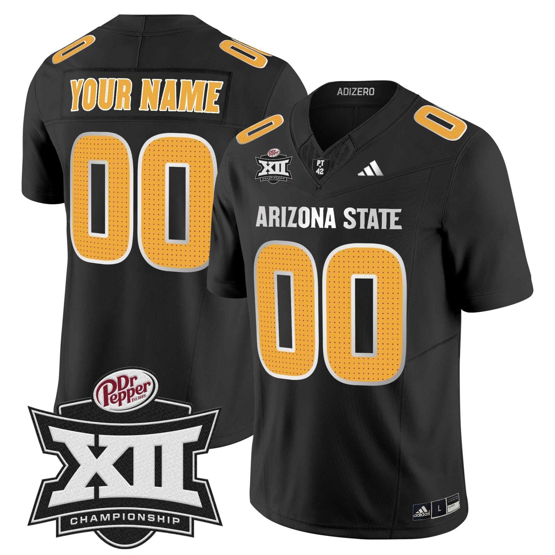 Sun Devils 2024 Big 12 Championship Patch Vapor Limited Custom Jersey V2 - All Stitched - Image 6