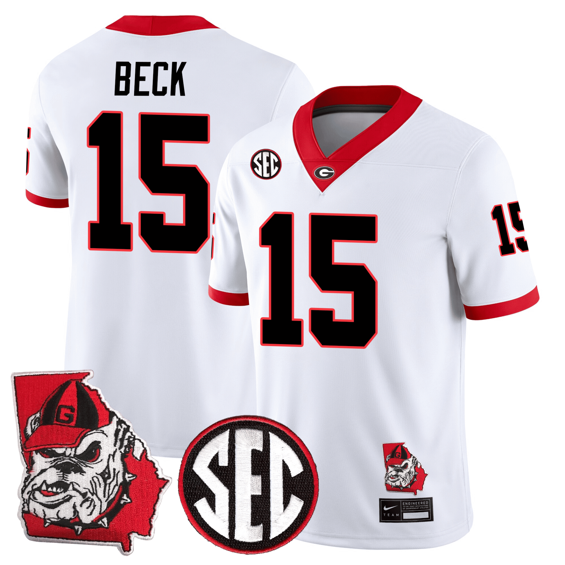 Georgia Bulldogs Football 24/25 Jersey - Georgia State Map Patch - Image 3