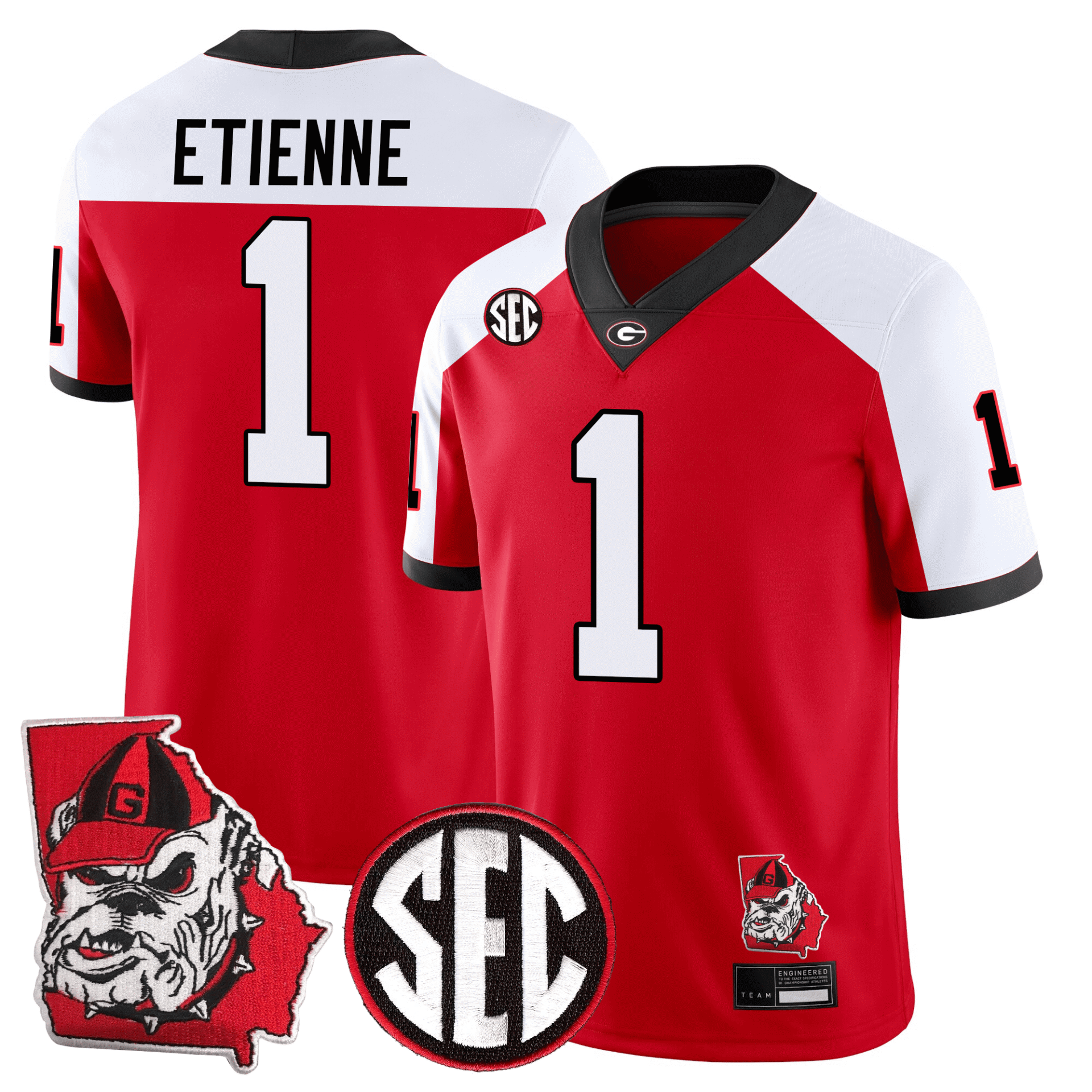 Georgia Bulldogs Football 24/25 Jersey - Georgia State Map Patch - Image 10