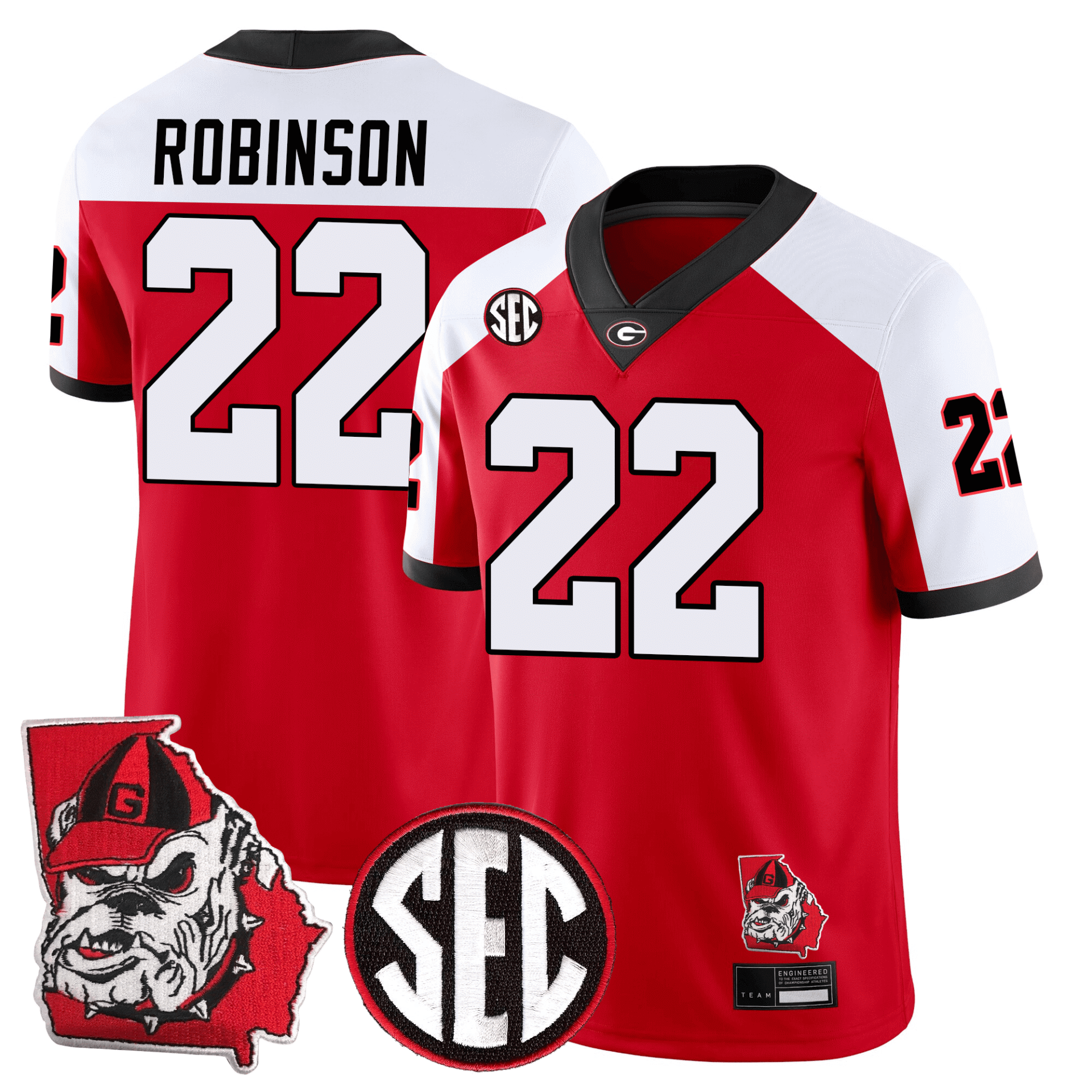 Georgia Bulldogs Football 24/25 Jersey - Georgia State Map Patch - Image 16