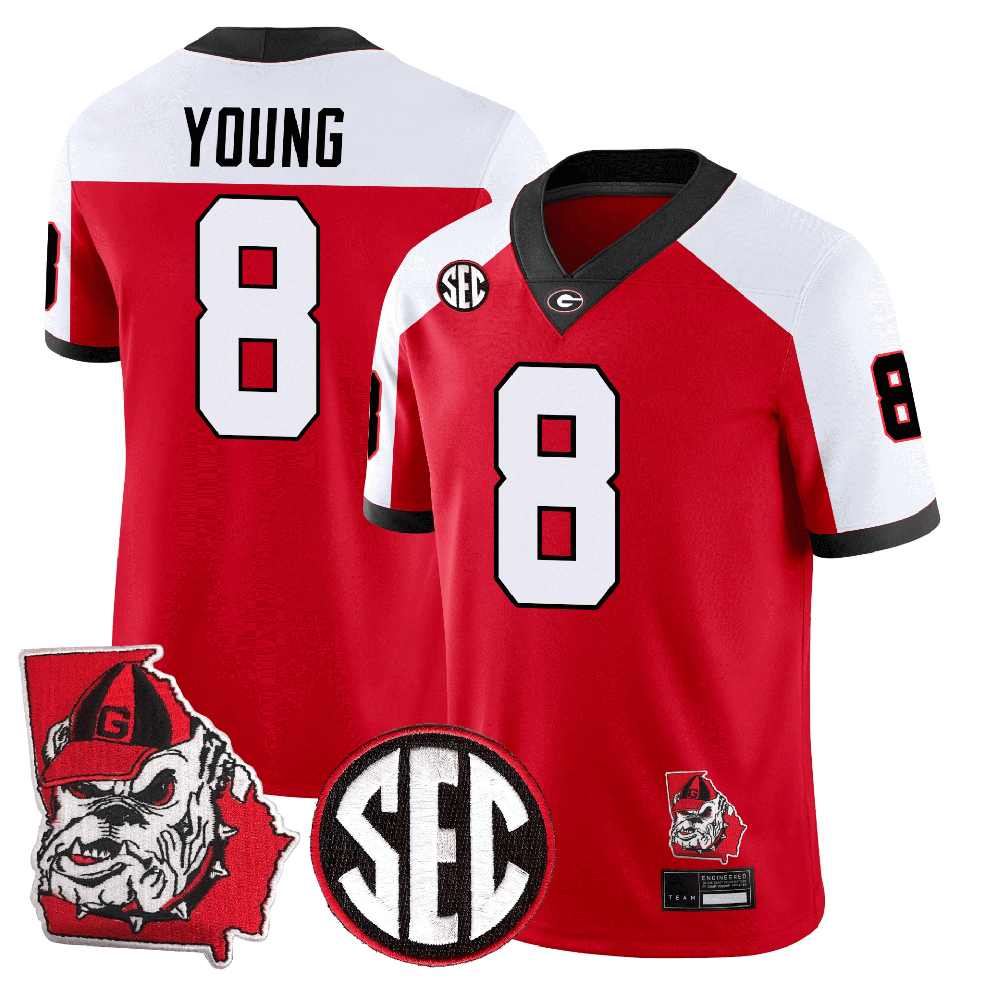 Georgia Bulldogs Football 24/25 Jersey - Georgia State Map Patch - Image 22