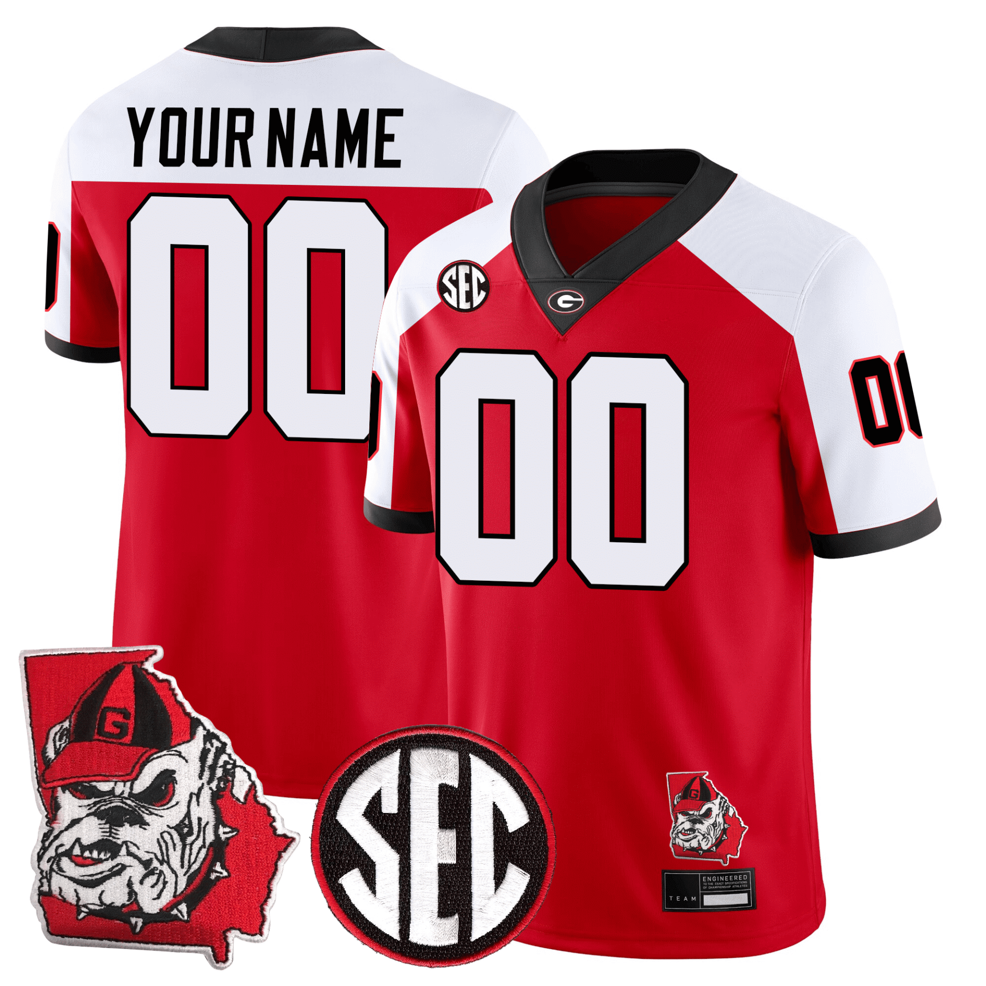 Georgia Bulldogs Football 24/25 Jersey - Georgia State Map Patch - Image 28