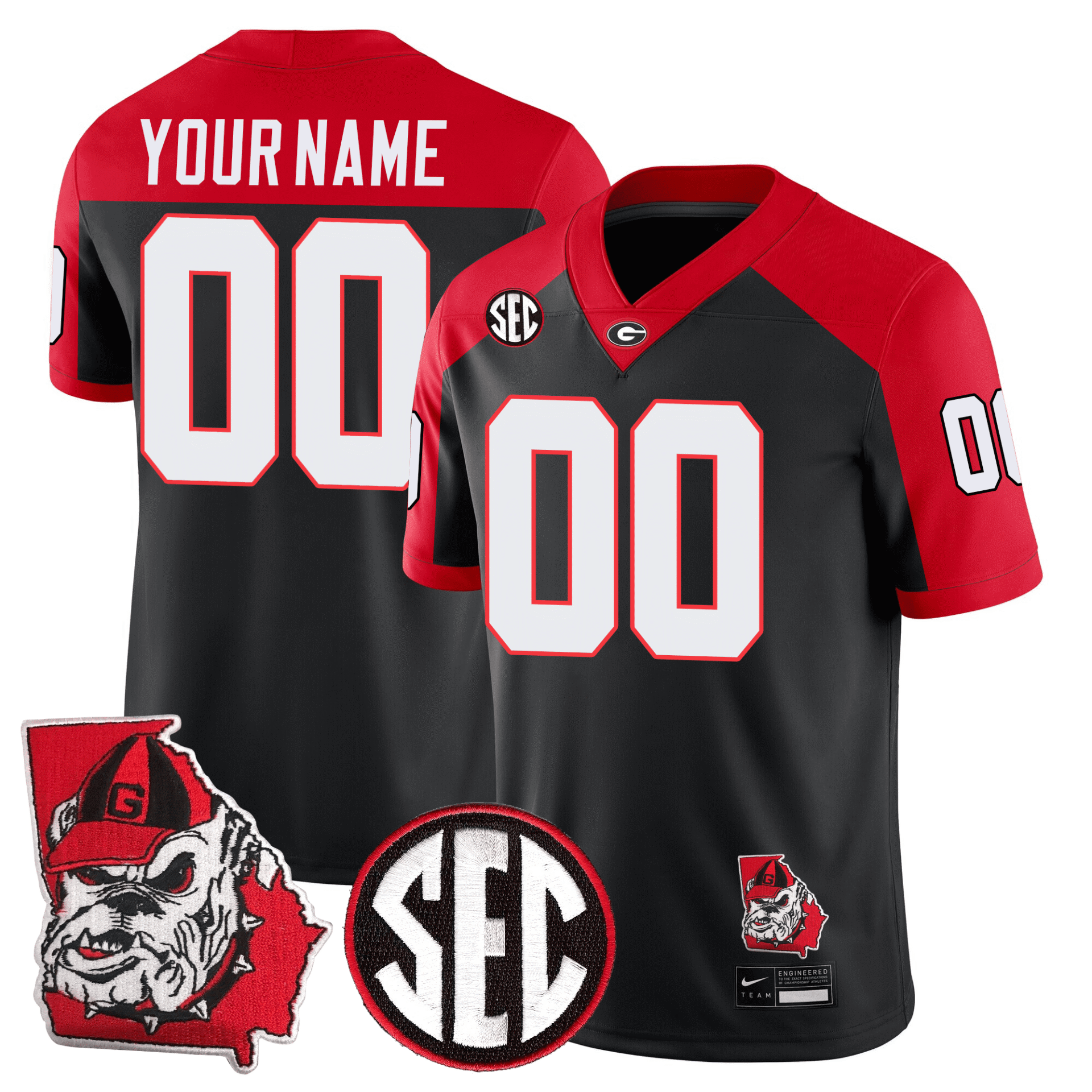 Georgia Bulldogs Football 24/25 Jersey - Georgia State Map Patch - Image 29