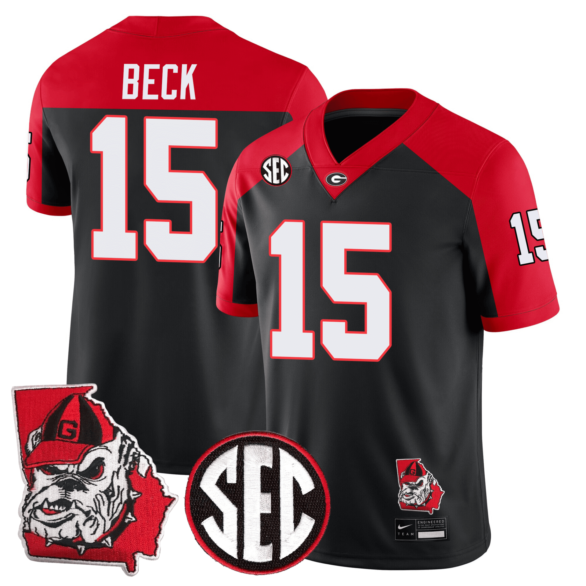 Georgia Bulldogs Football 24/25 Jersey - Georgia State Map Patch - Image 5