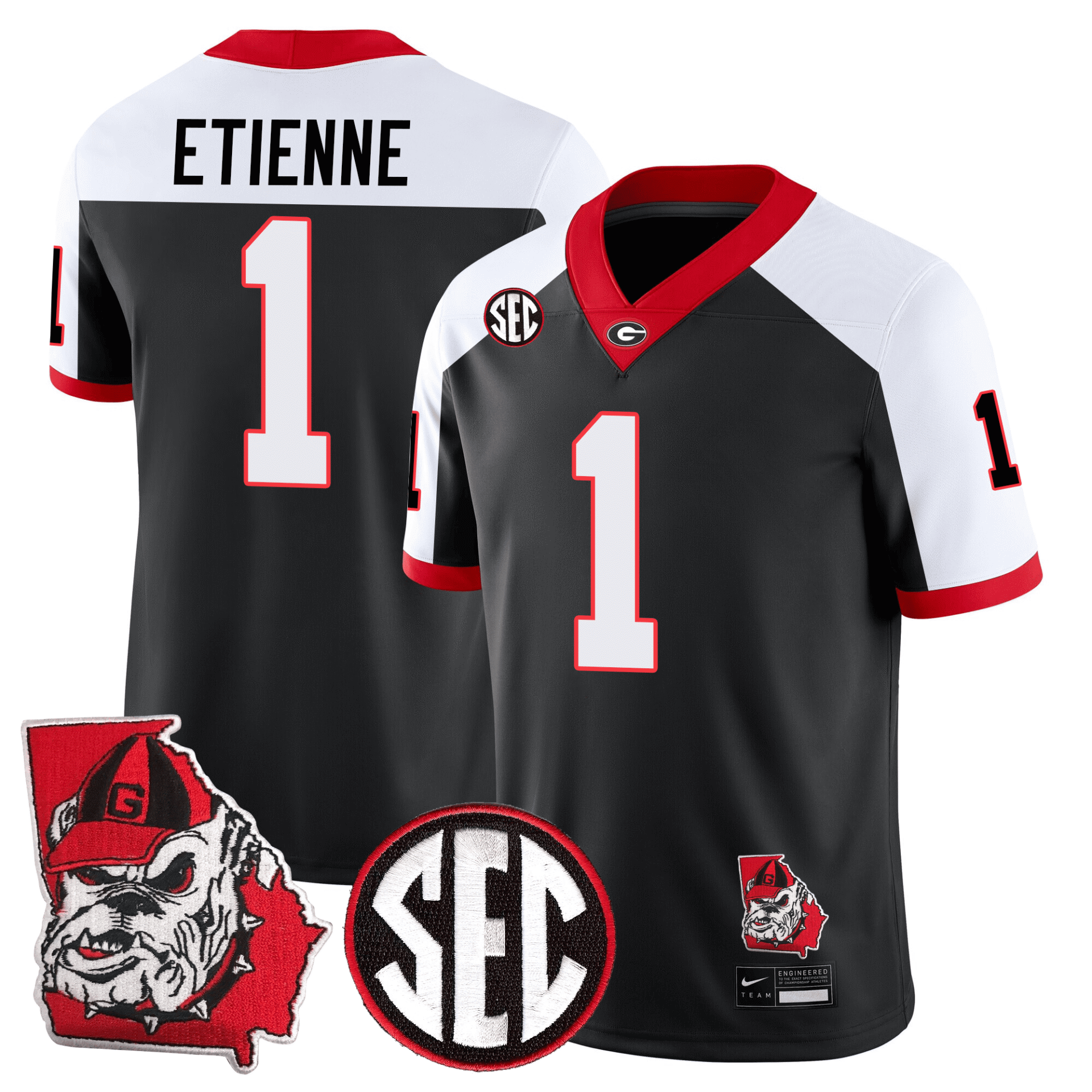 Georgia Bulldogs Football 24/25 Jersey - Georgia State Map Patch - Image 12