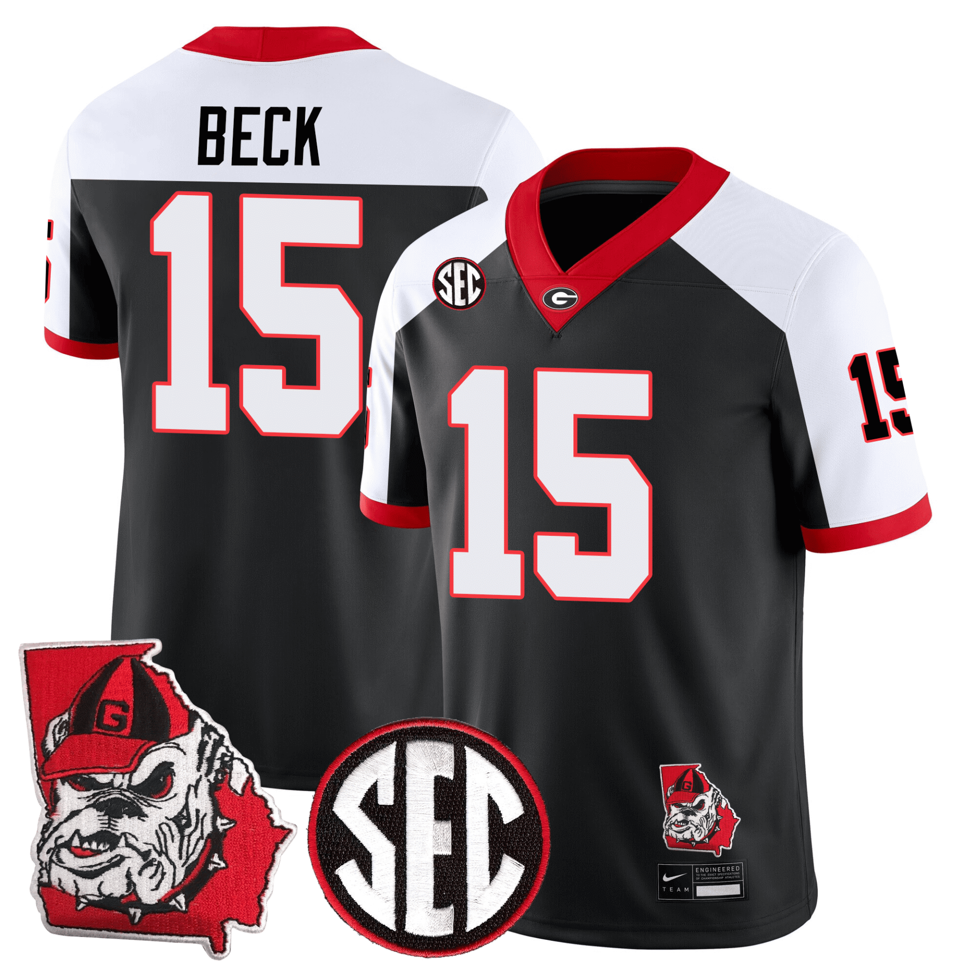 Georgia Bulldogs Football 24/25 Jersey - Georgia State Map Patch - Image 6