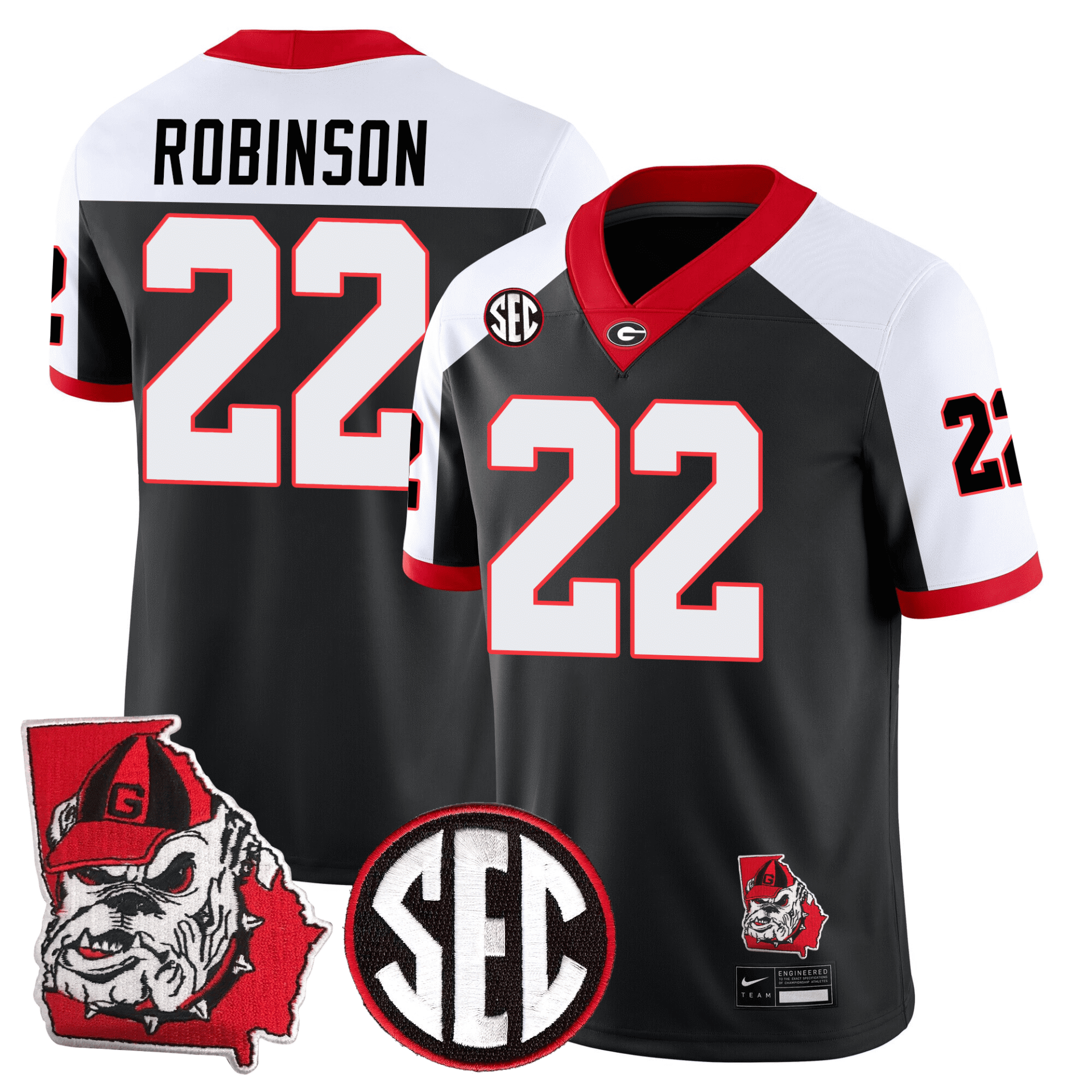 Georgia Bulldogs Football 24/25 Jersey - Georgia State Map Patch - Image 18