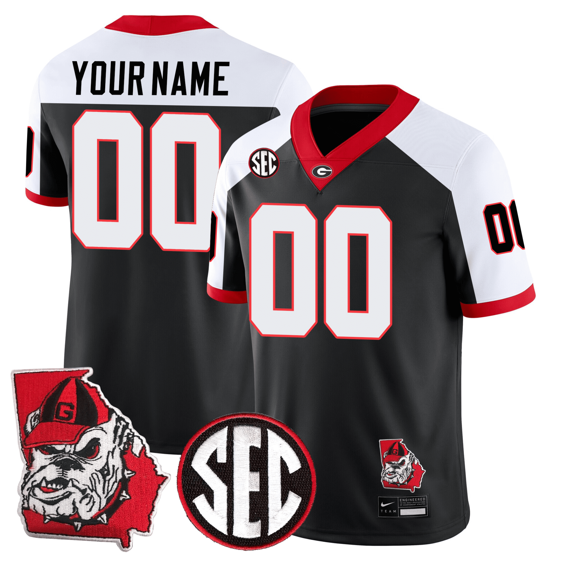 Georgia Bulldogs Football 24/25 Jersey - Georgia State Map Patch - Image 30