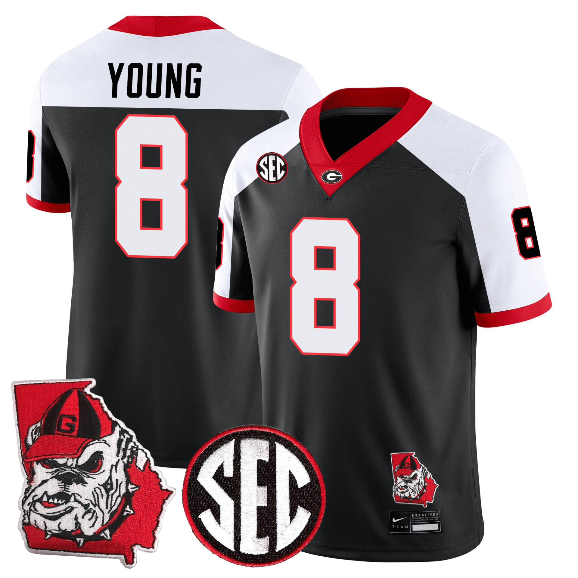 Georgia Bulldogs Football 24/25 Jersey - Georgia State Map Patch - Image 24