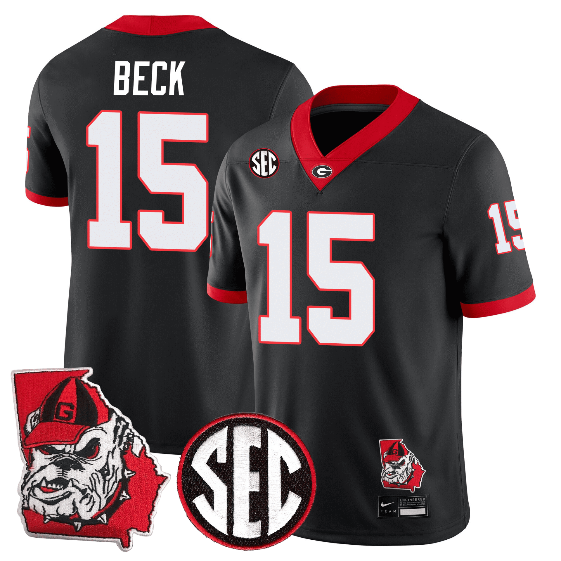 Georgia Bulldogs Football 24/25 Jersey - Georgia State Map Patch - Image 2