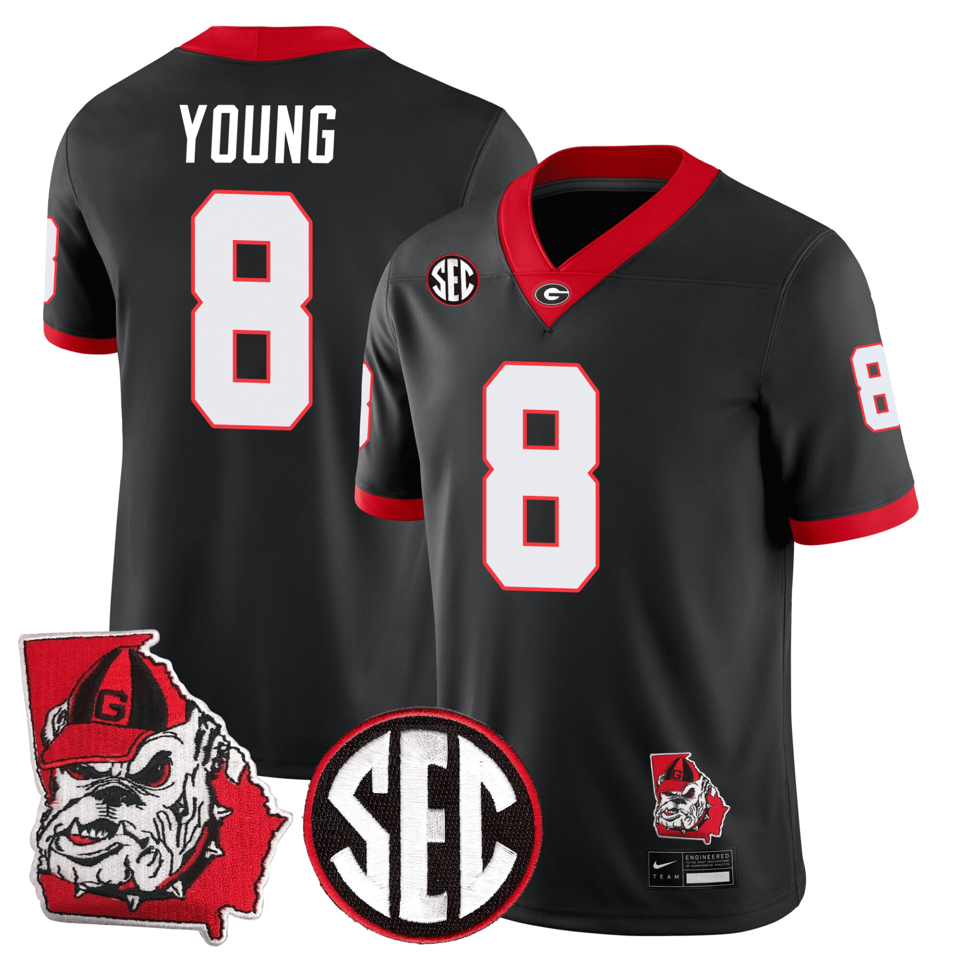 Georgia Bulldogs Football 24/25 Jersey - Georgia State Map Patch - Image 20