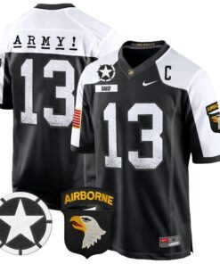 Army Black Knights 101st Airborne Division Patch 2024 Game Jersey - All Stitched