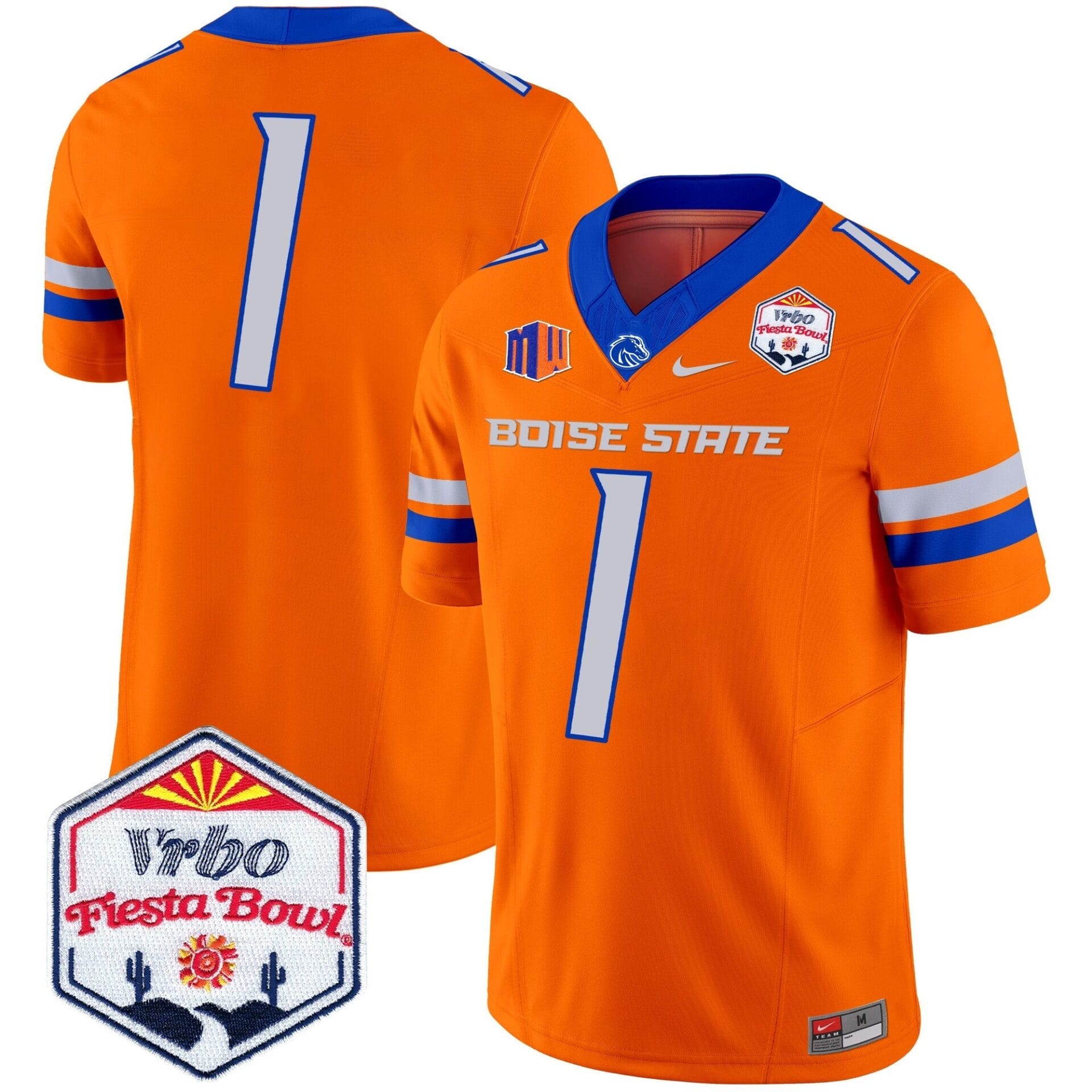 Boise State Broncos 2024 The Fiesta Bowl Patch Vapor Limited Jersey - All Stitched - Image 36