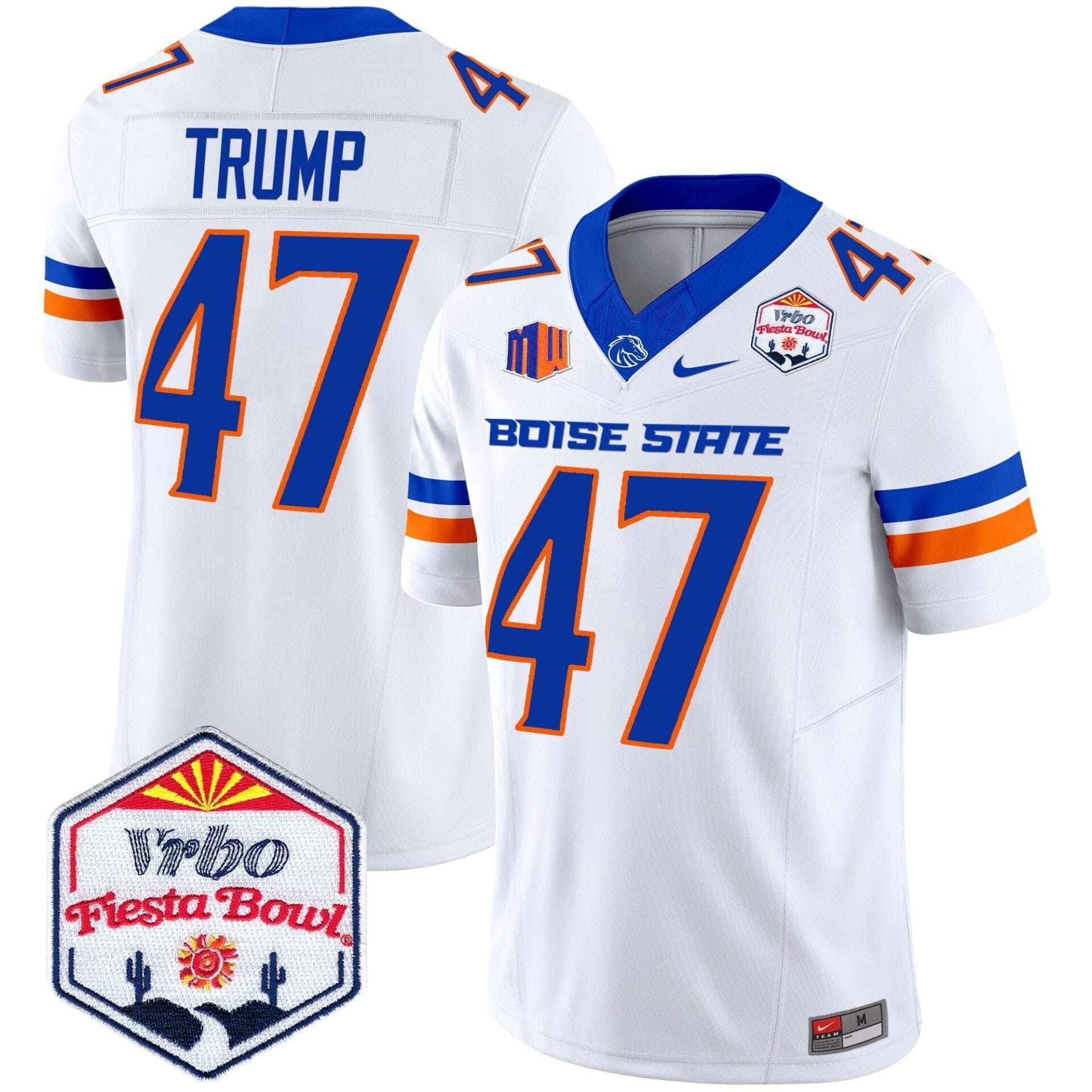 Boise State Broncos 2024 The Fiesta Bowl Patch Vapor Limited Jersey - All Stitched - Image 44