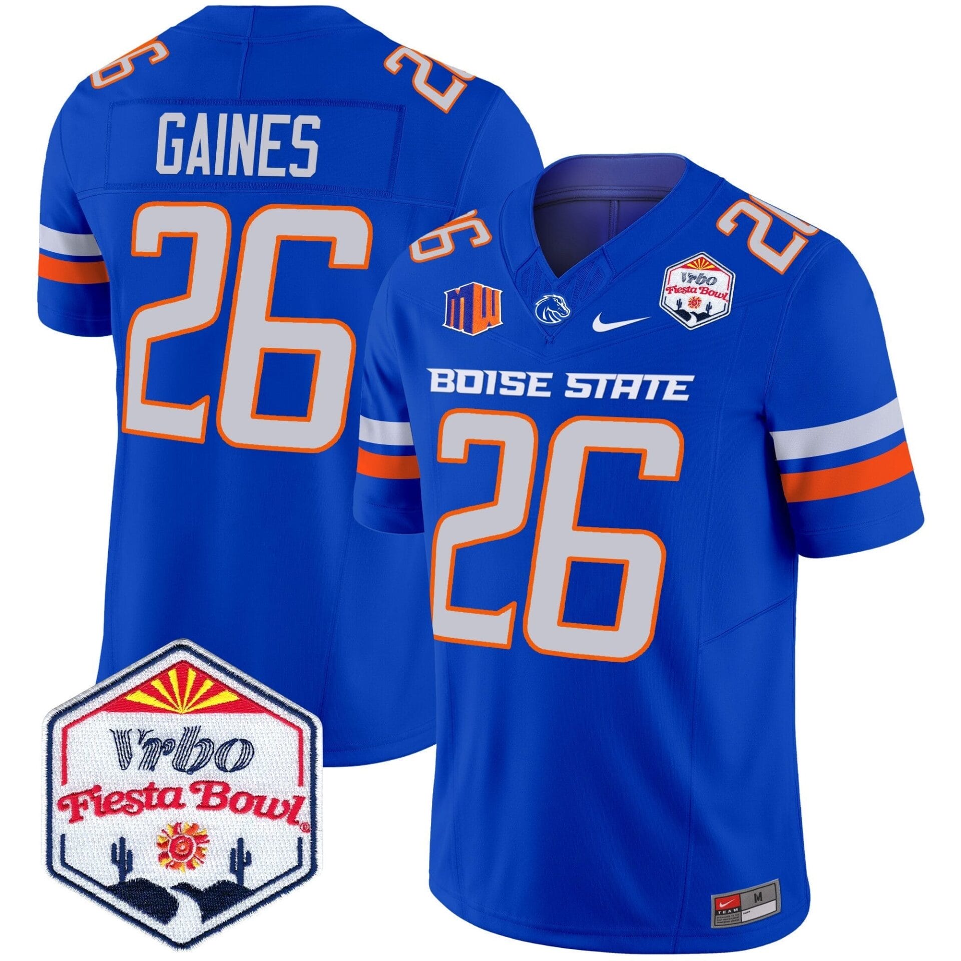Boise State Broncos 2024 The Fiesta Bowl Patch Vapor Limited Jersey - All Stitched - Image 22