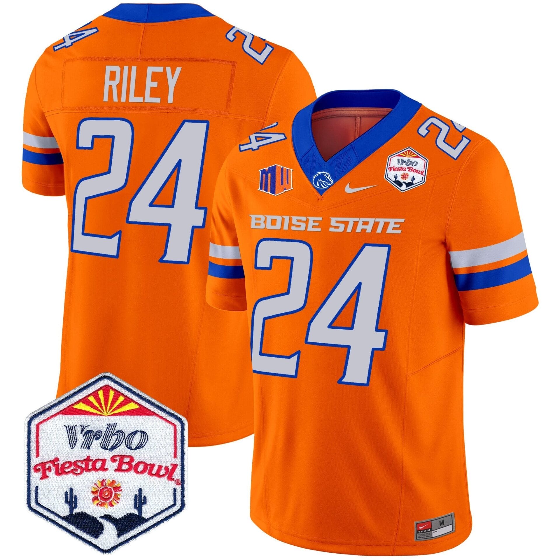 Boise State Broncos 2024 The Fiesta Bowl Patch Vapor Limited Jersey - All Stitched - Image 34