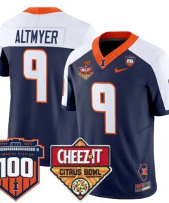 Illinois Fighting Illini 2025 Cheez-It Citrus Bowl Patch Vapor Limited Jersey - All Stitched