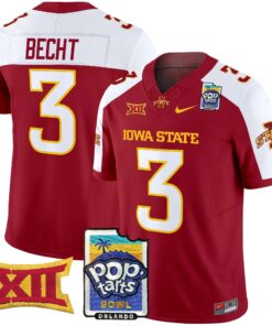 Iowa State Cyclones 2025 PopTarts Bowl Patch Vapor Limited Jersey - All Stitched