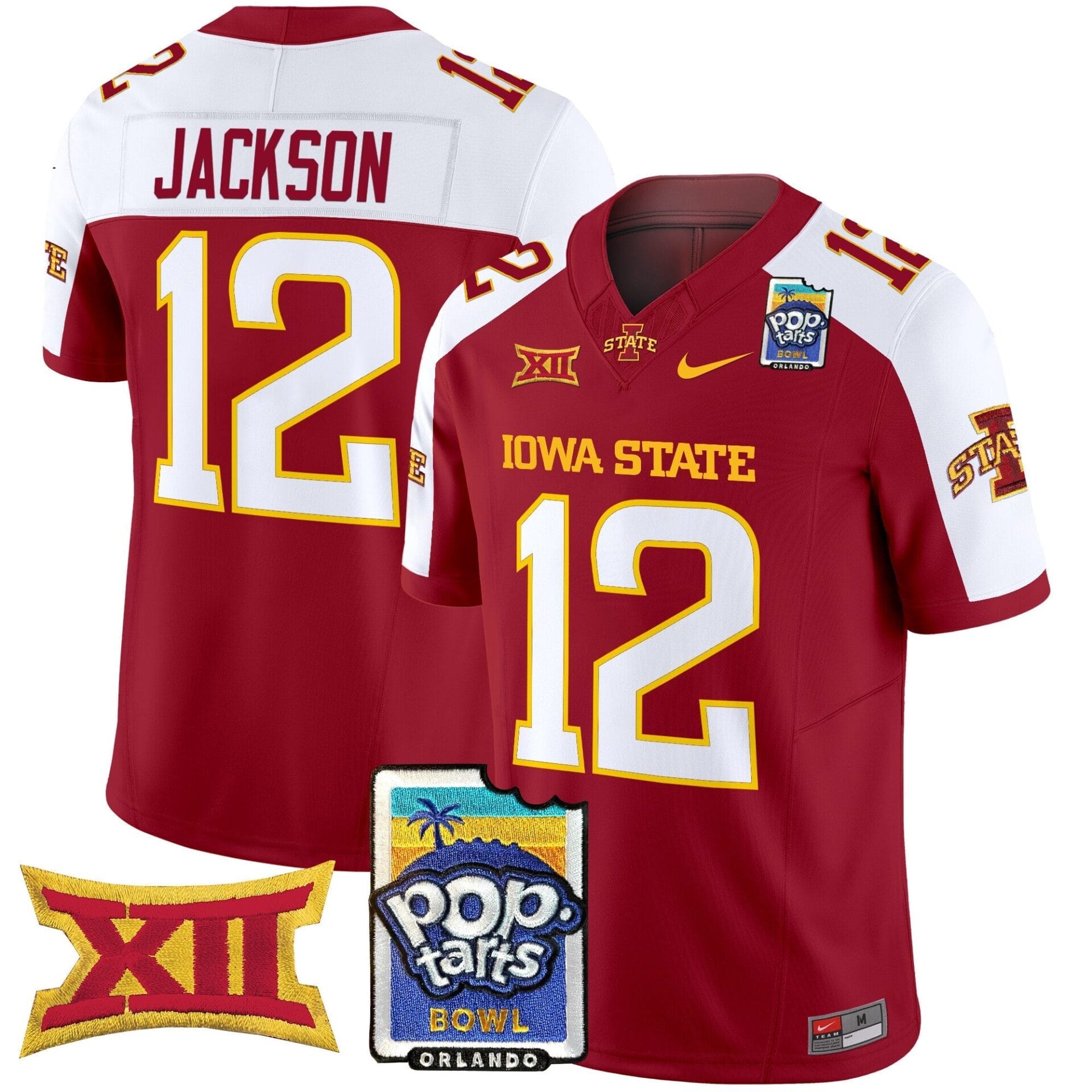 Iowa State Cyclones 2025 PopTarts Bowl Patch Vapor Limited Jersey - All Stitched - Image 4