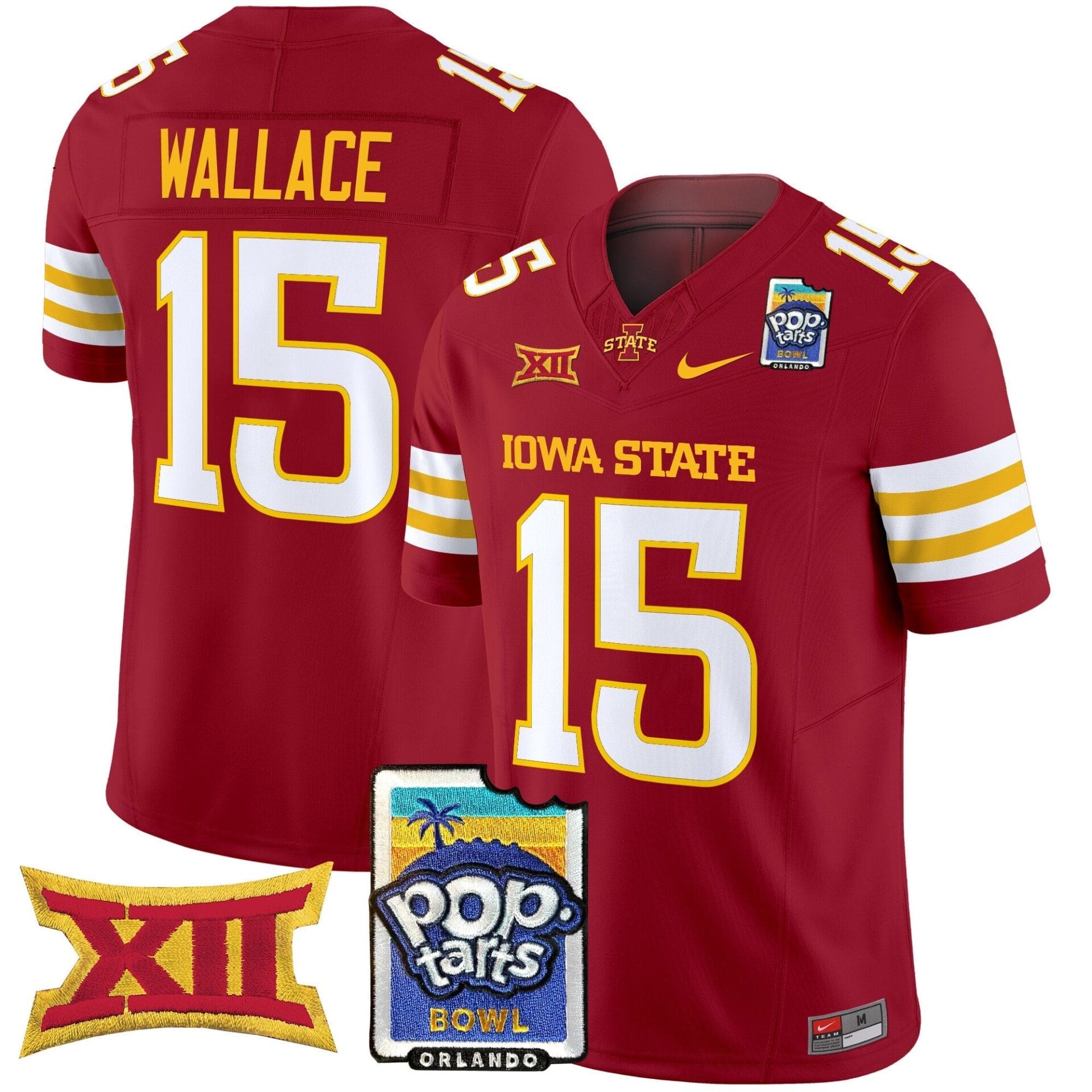 Iowa State Cyclones 2025 PopTarts Bowl Patch Vapor Limited Jersey - All Stitched - Image 21