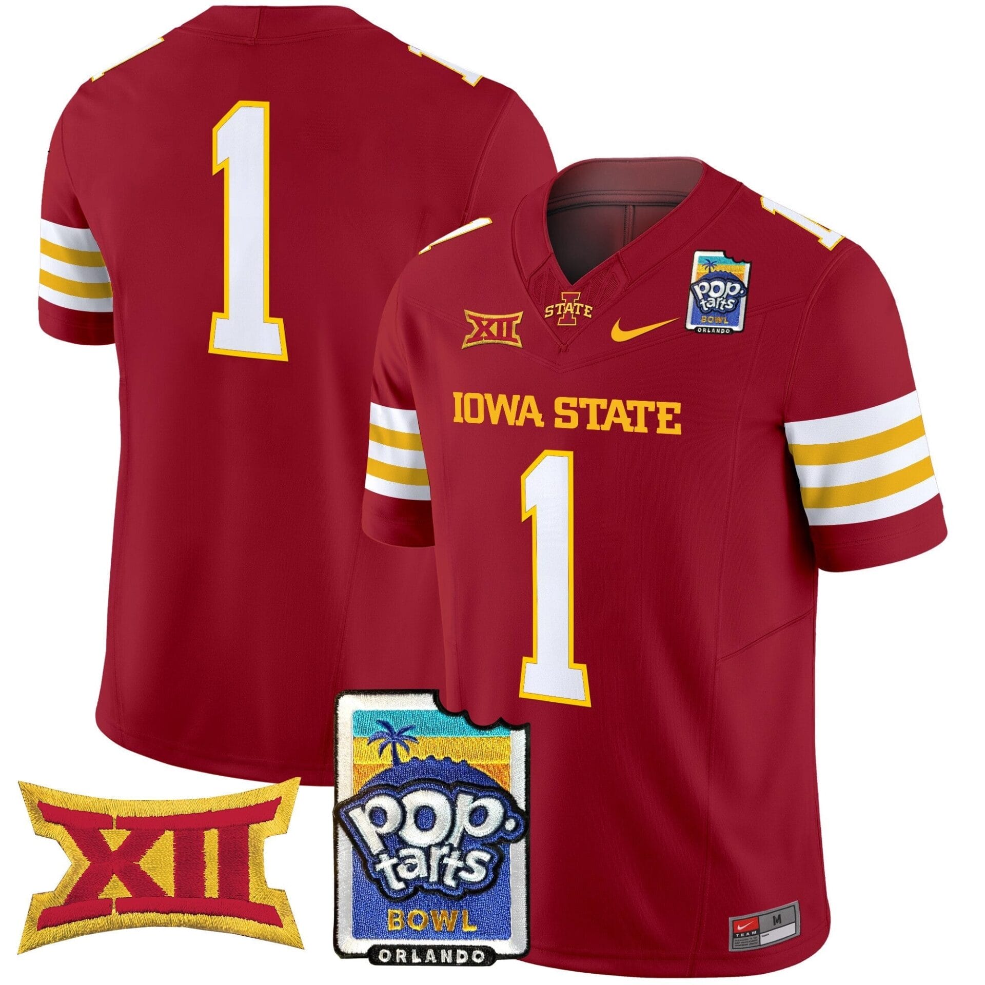 Iowa State Cyclones 2025 PopTarts Bowl Patch Vapor Limited Jersey - All Stitched - Image 24
