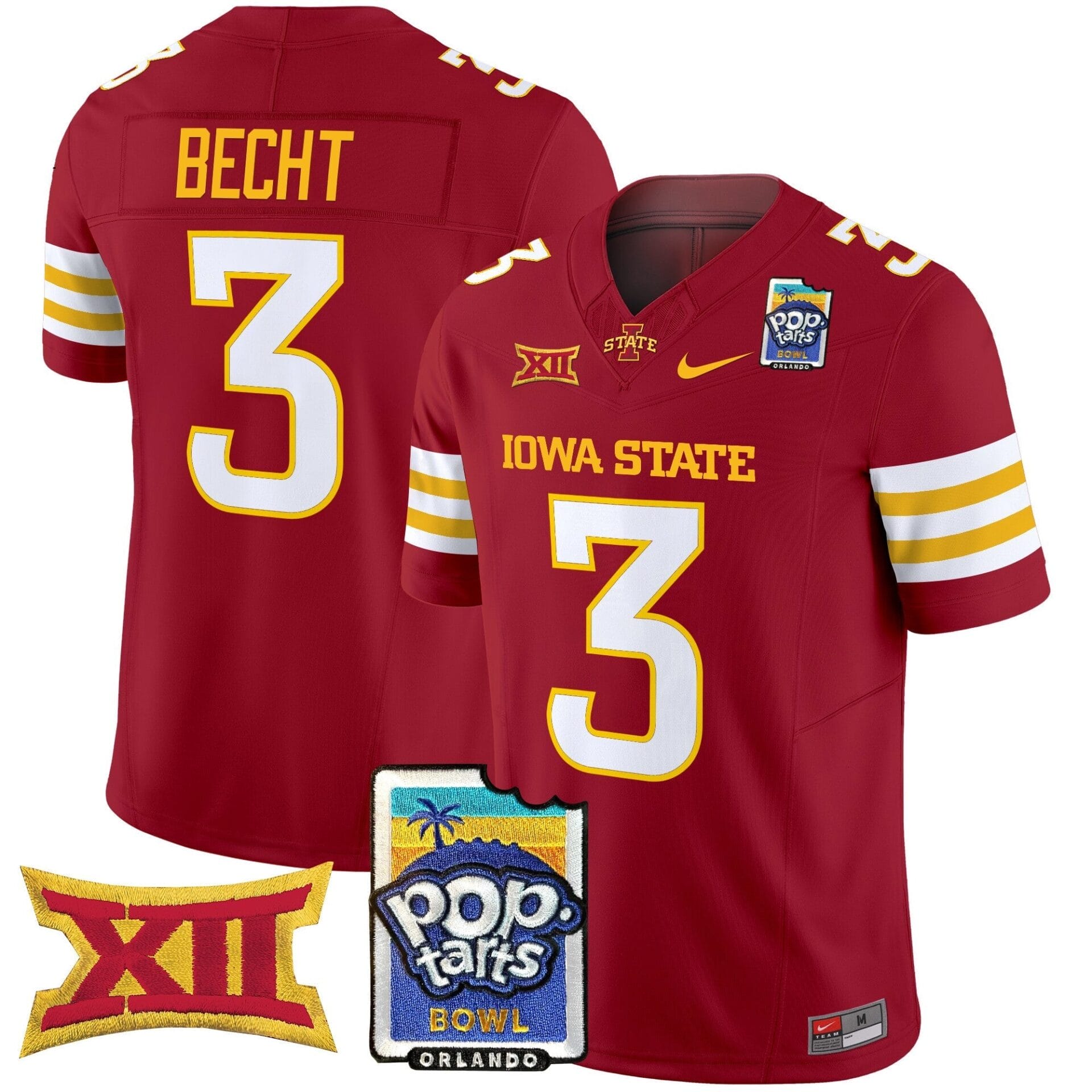 Iowa State Cyclones 2025 PopTarts Bowl Patch Vapor Limited Jersey - All Stitched - Image 17