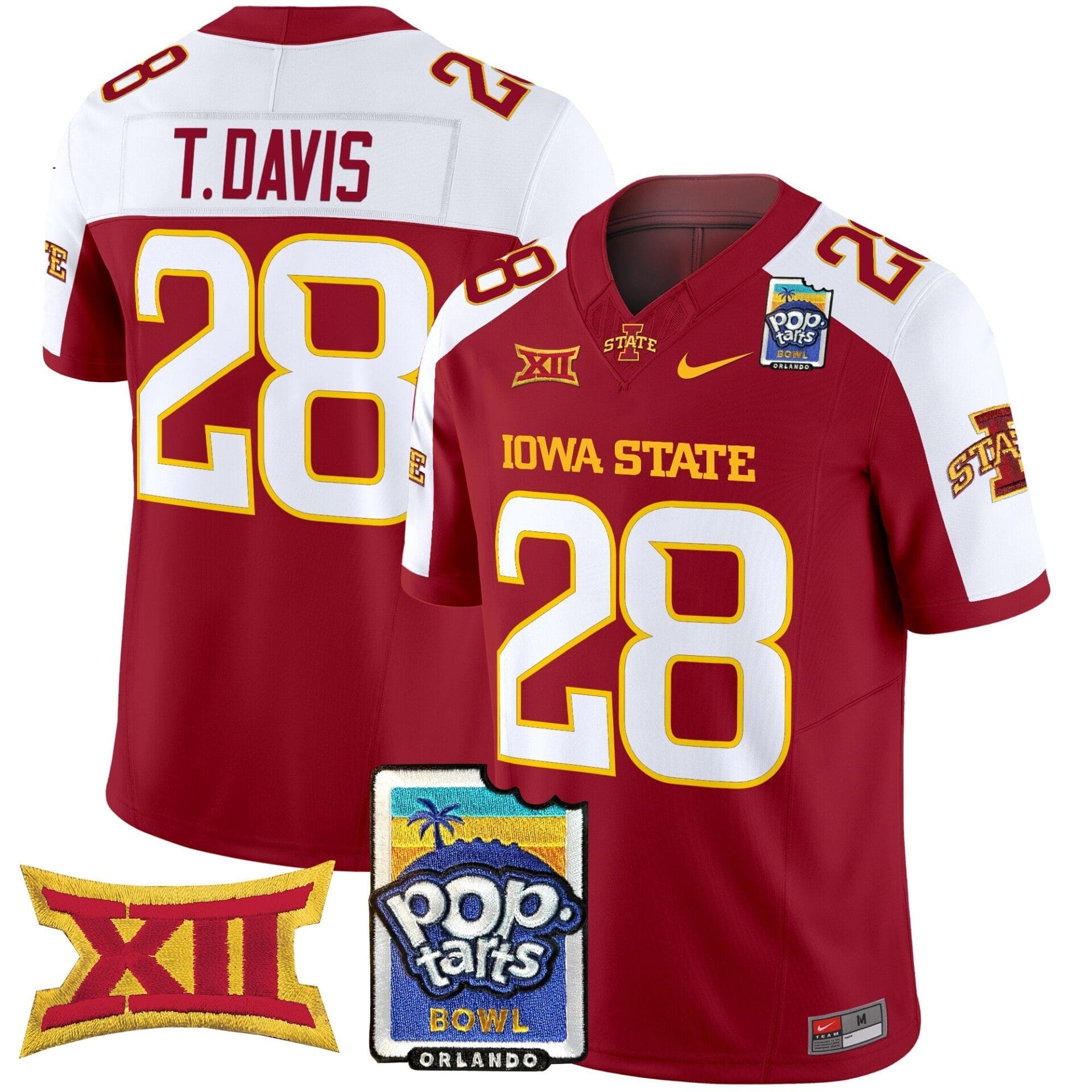 Iowa State Cyclones 2025 PopTarts Bowl Patch Vapor Limited Jersey - All Stitched - Image 6