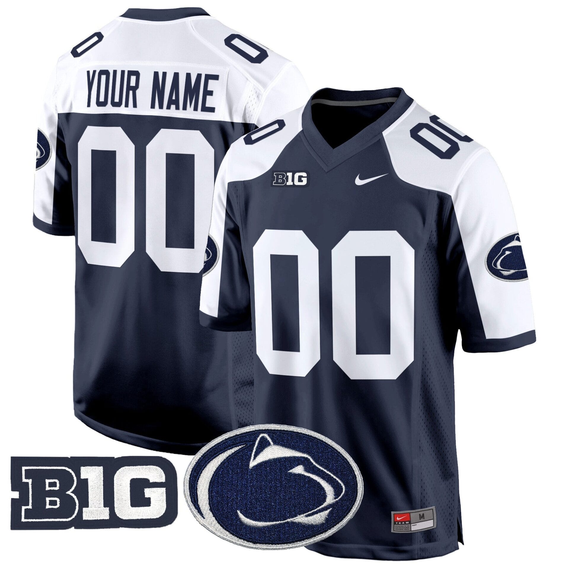 Penn State Nittany Lions 2024 Game Custom Jersey - All Stitched - Image 2