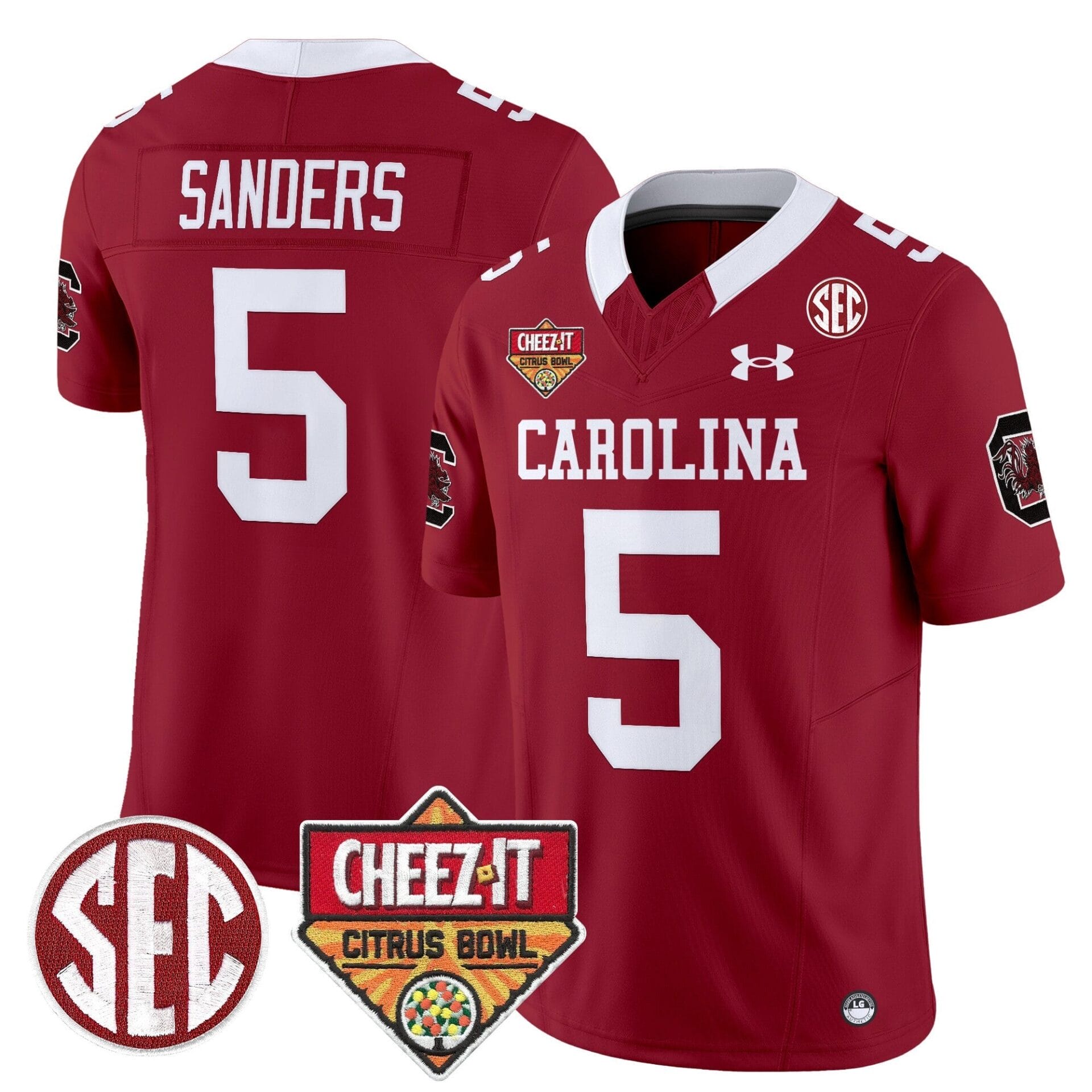South Carolina Gamecocks 1980 Throwback Cheez-It Citrus Bowl Patch Vapor Limited Jersey - All Stitched - Image 3
