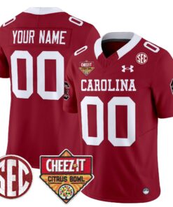South Carolina Gamecocks 1980 Throwback Cheez-It Citrus Bowl Patch Vapor Limited Custom Jersey - All Stitched