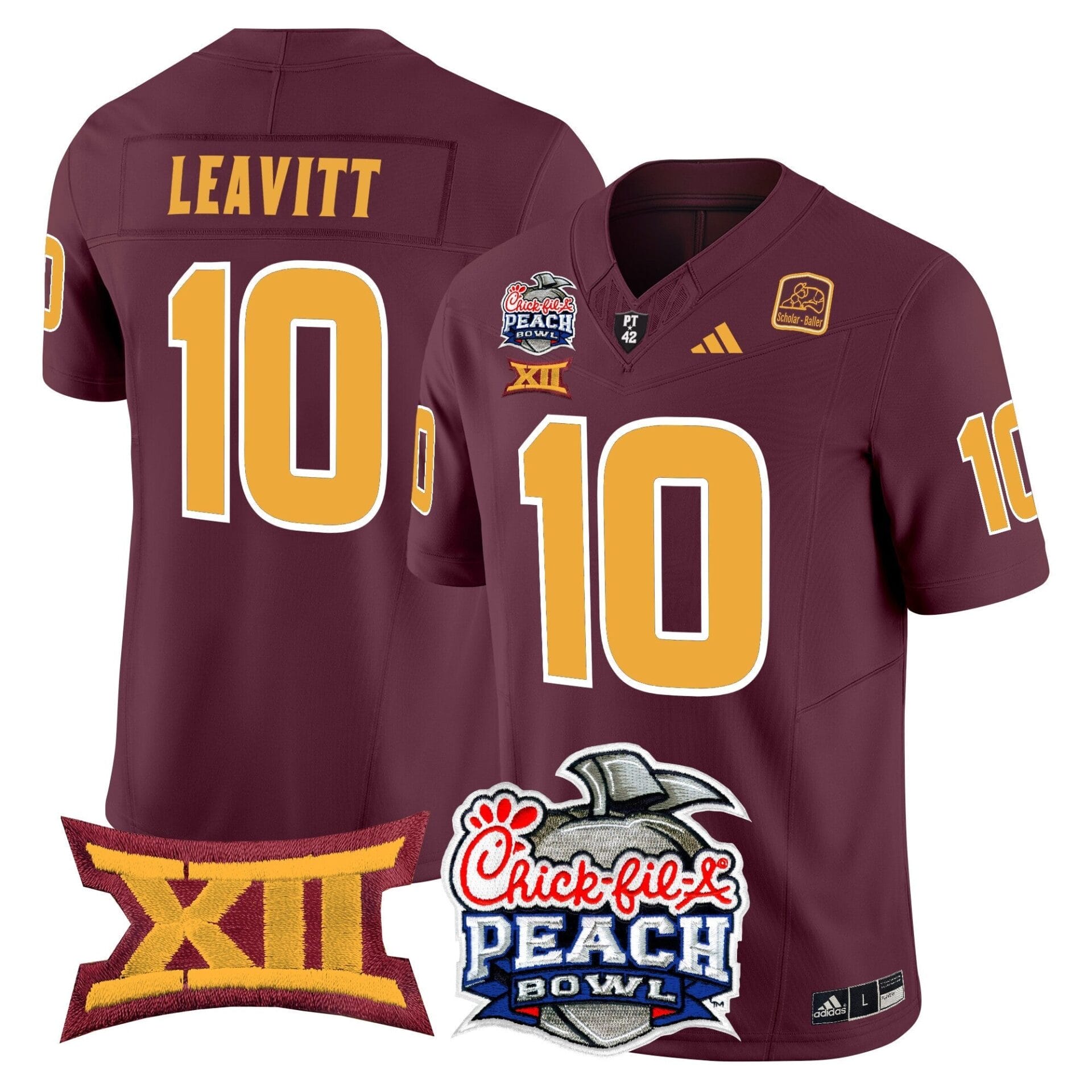 Arizona State Sun Devils 2025 Peach Bowl Vapor Limited Jersey - All Stitched - Image 17