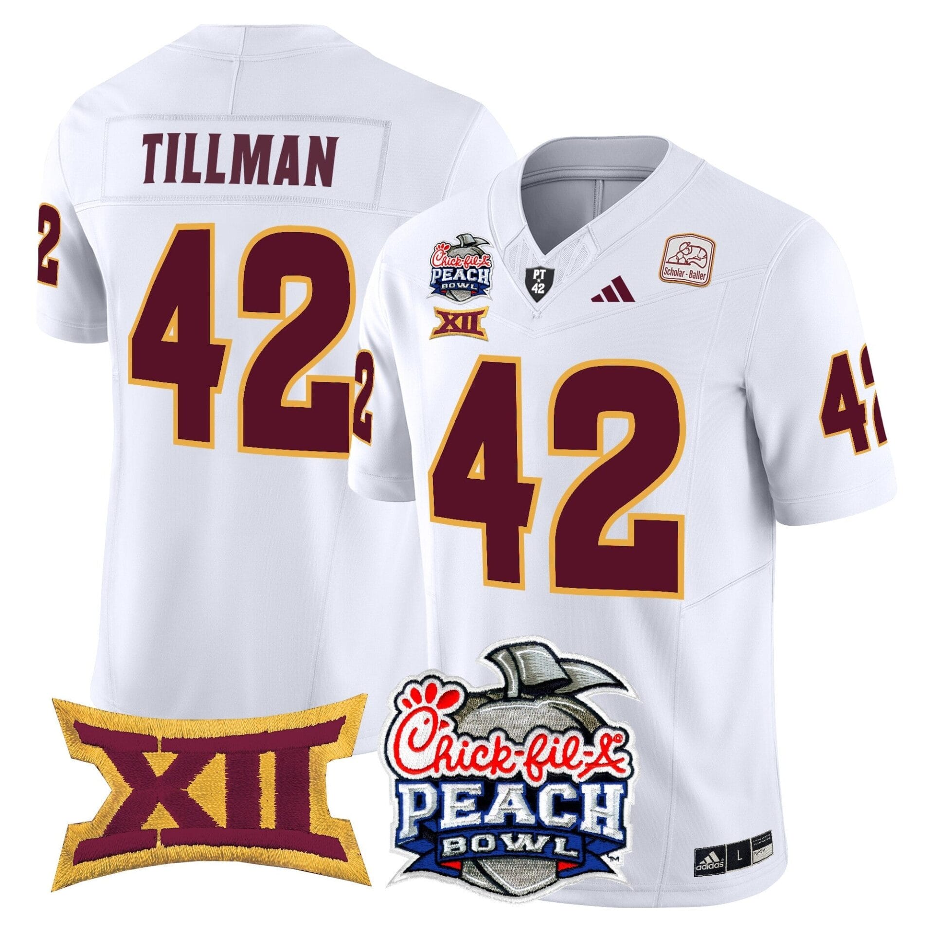 Arizona State Sun Devils 2025 Peach Bowl Vapor Limited Jersey - All Stitched - Image 30