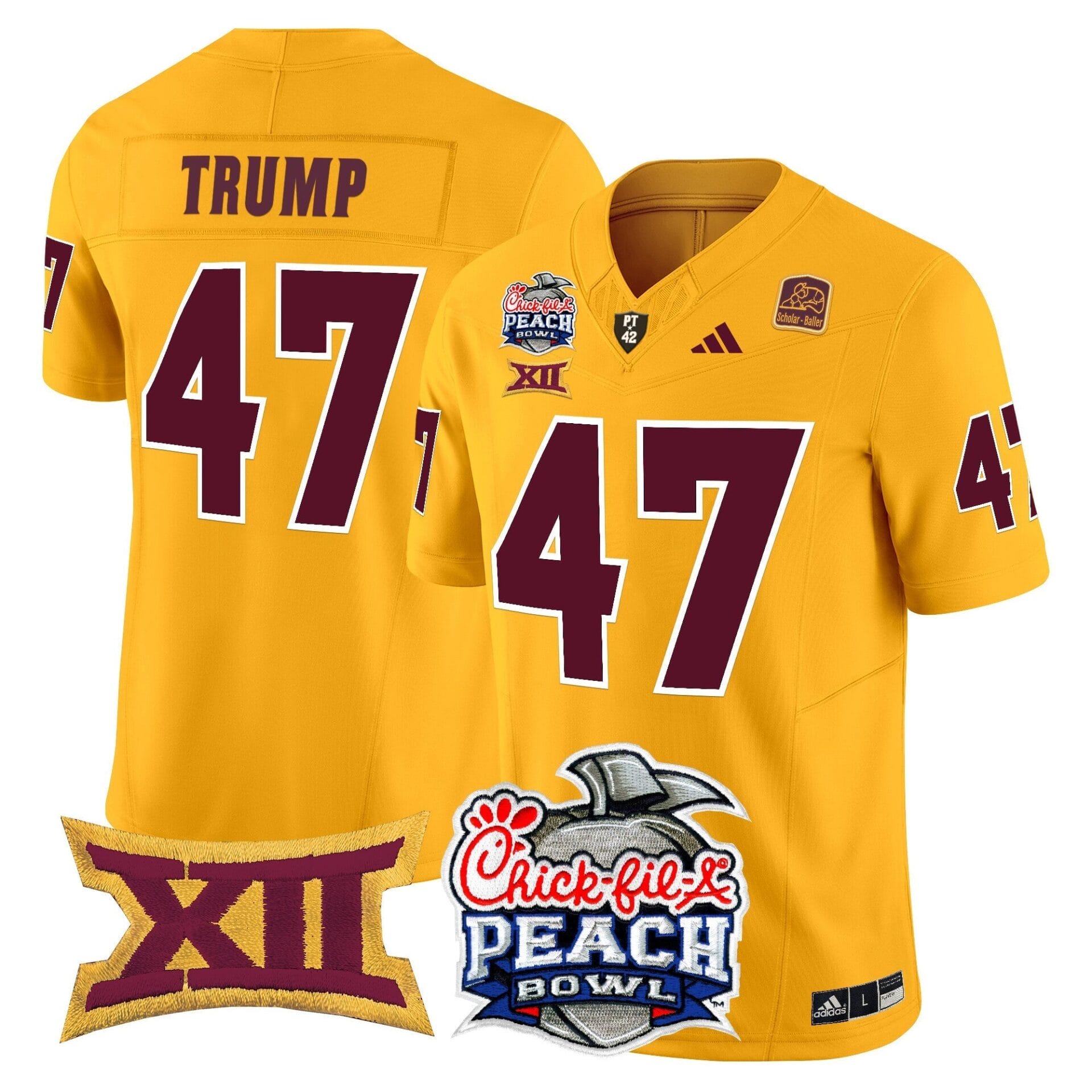 Arizona State Sun Devils 2025 Peach Bowl Vapor Limited Jersey - All Stitched - Image 39