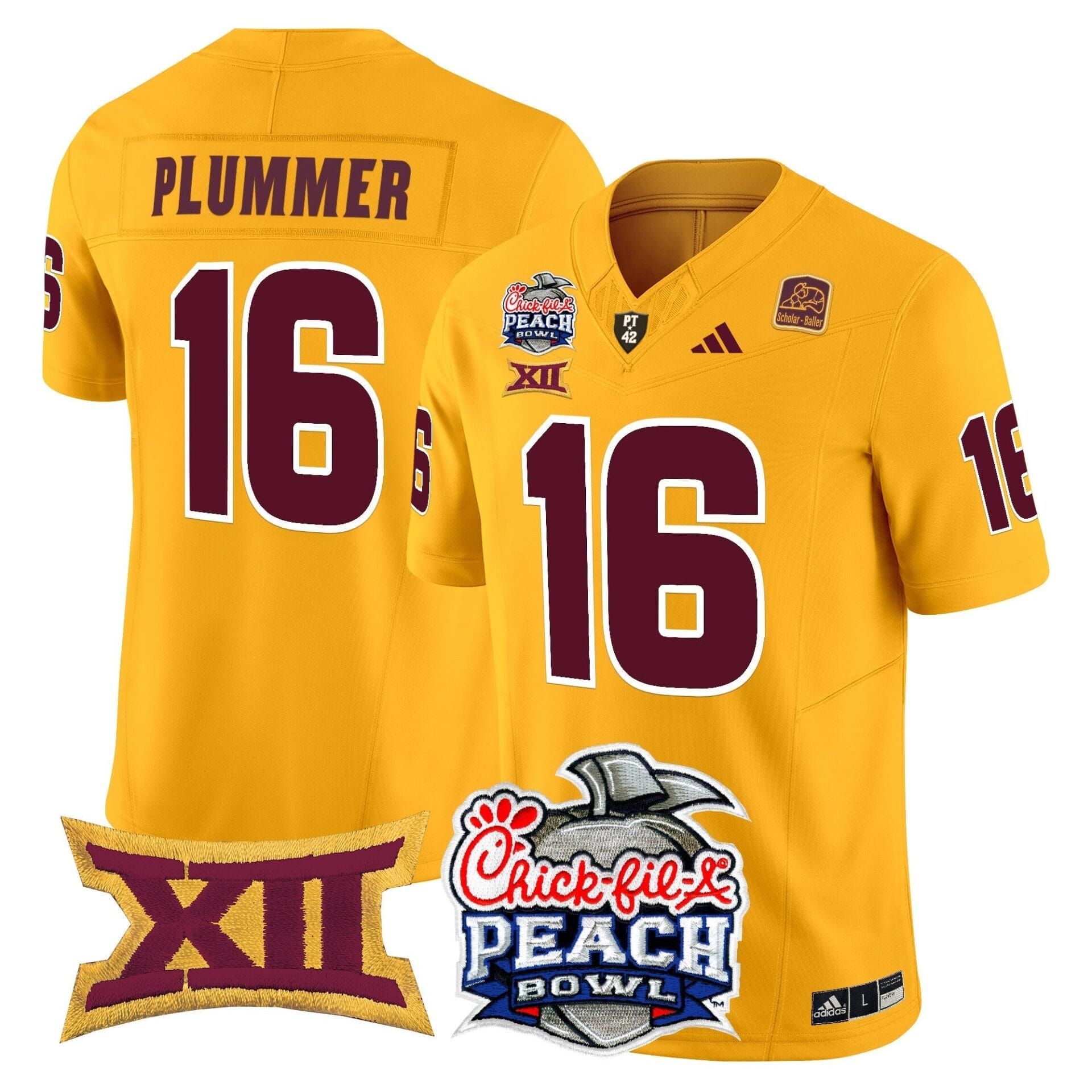 Arizona State Sun Devils 2025 Peach Bowl Vapor Limited Jersey - All Stitched - Image 36