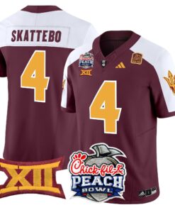 Alternative view of Arizona State Sun Devils 2025 Peach Bowl Vapor Limited Jersey - All Stitched