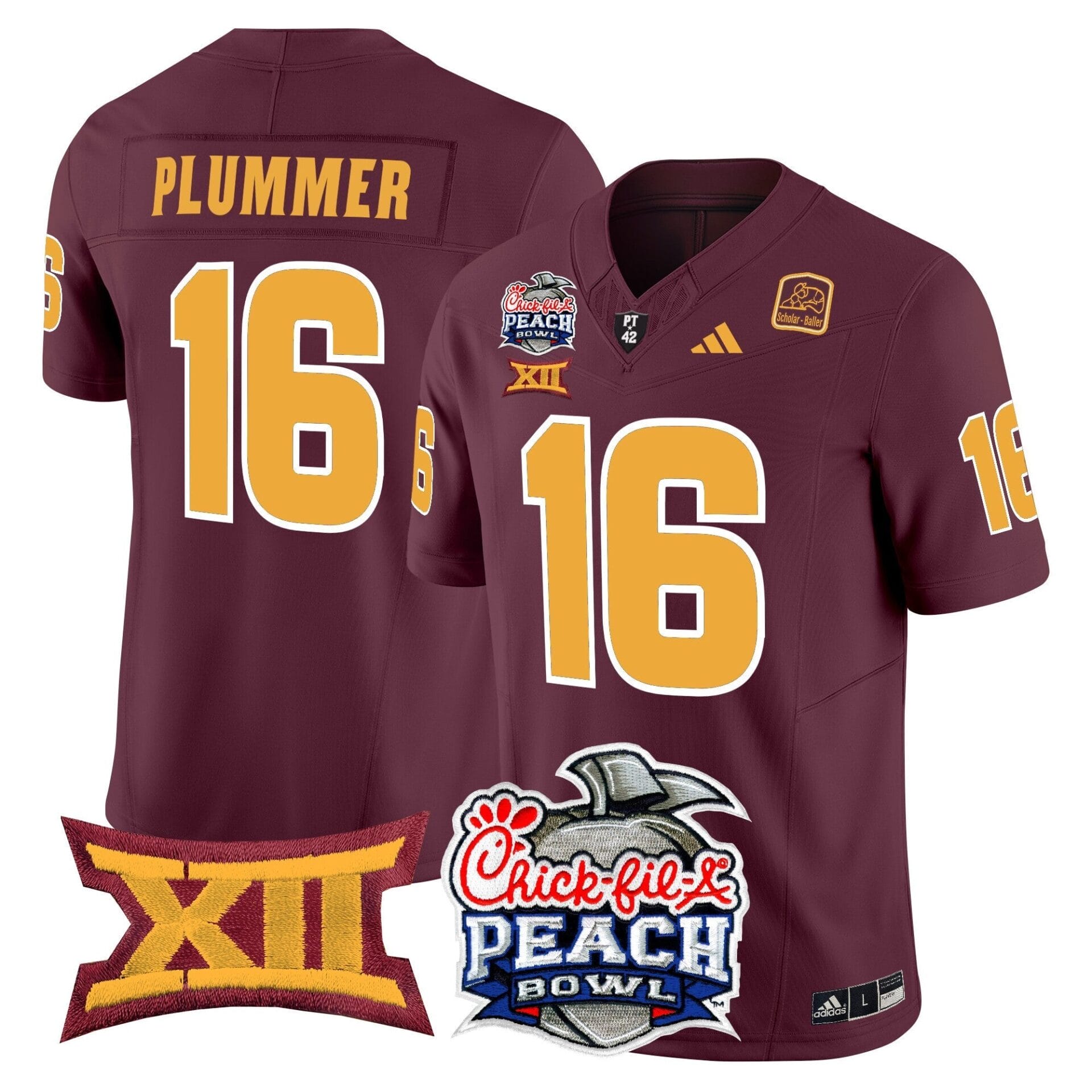 Arizona State Sun Devils 2025 Peach Bowl Vapor Limited Jersey - All Stitched - Image 20