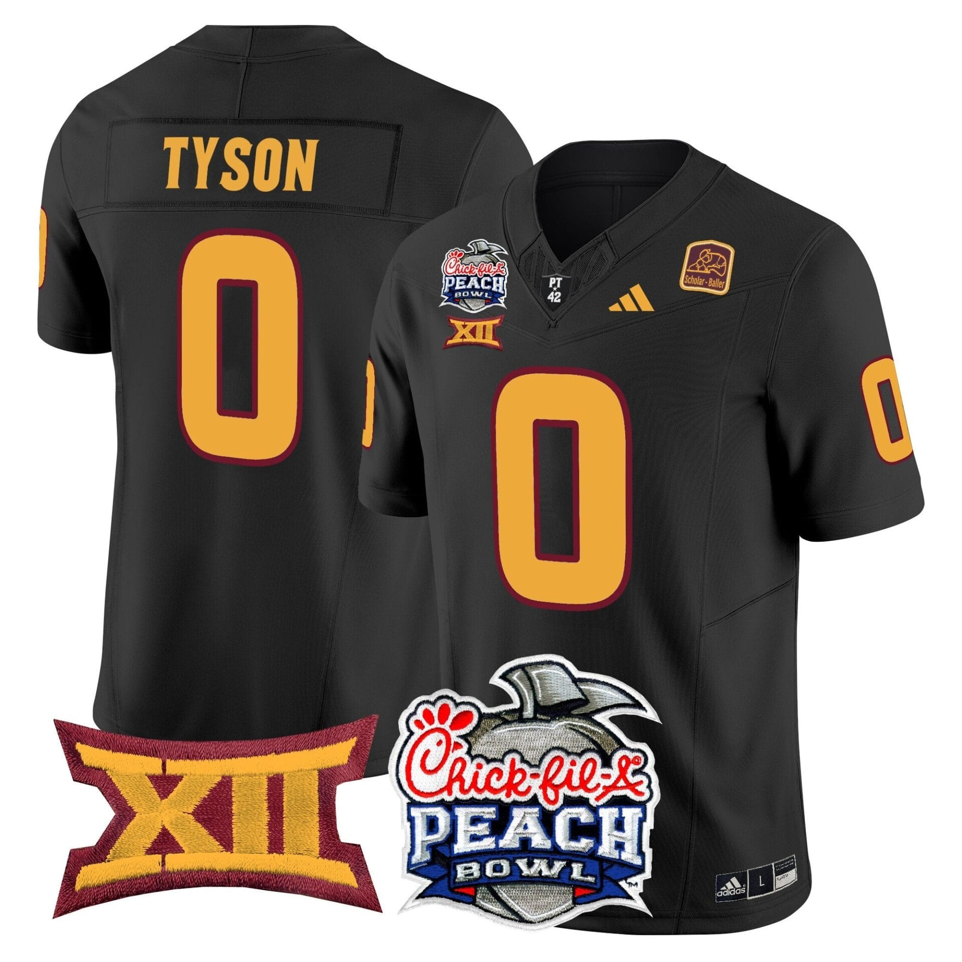 Arizona State Sun Devils 2025 Peach Bowl Vapor Limited Jersey - All Stitched - Image 43