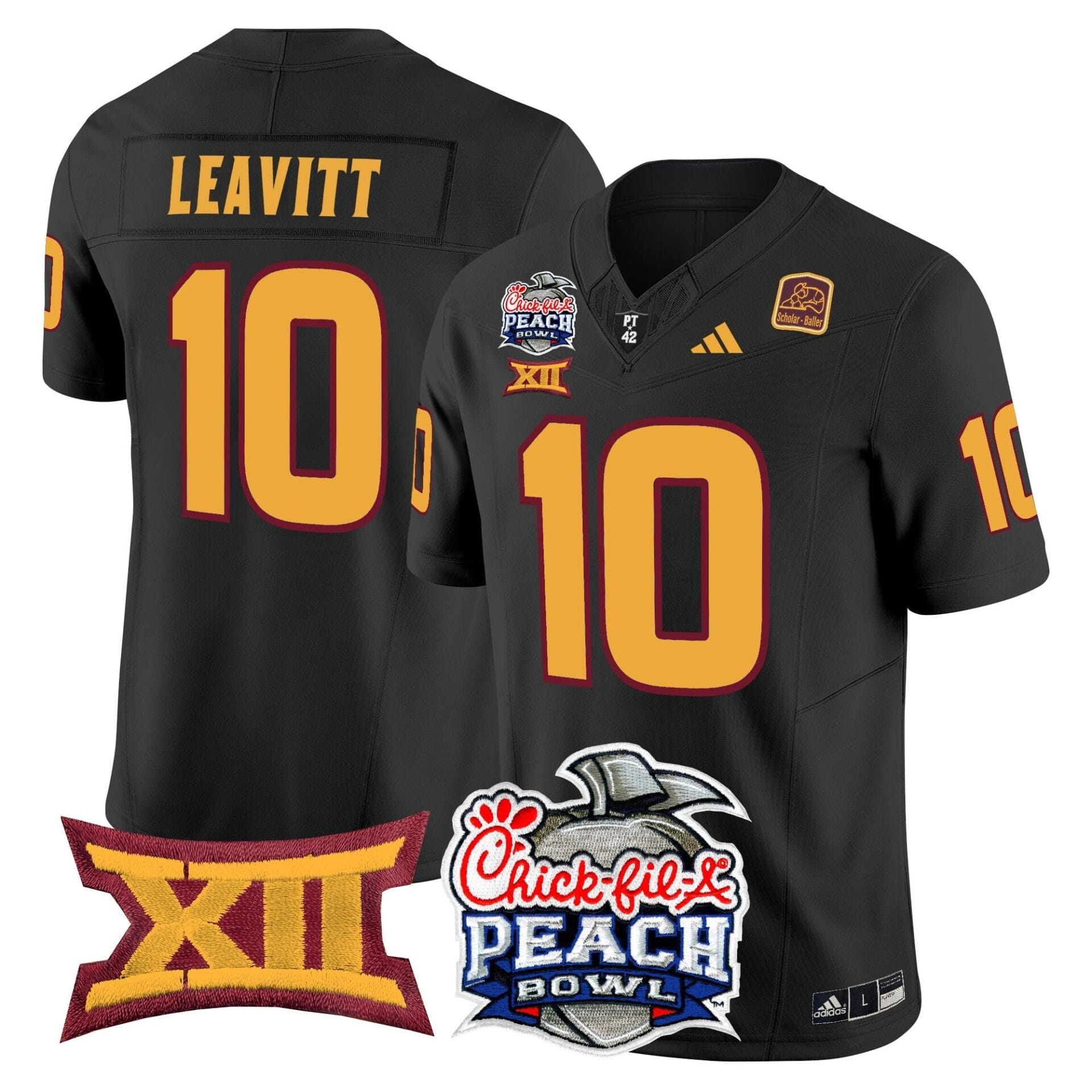 Arizona State Sun Devils 2025 Peach Bowl Vapor Limited Jersey - All Stitched - Image 41
