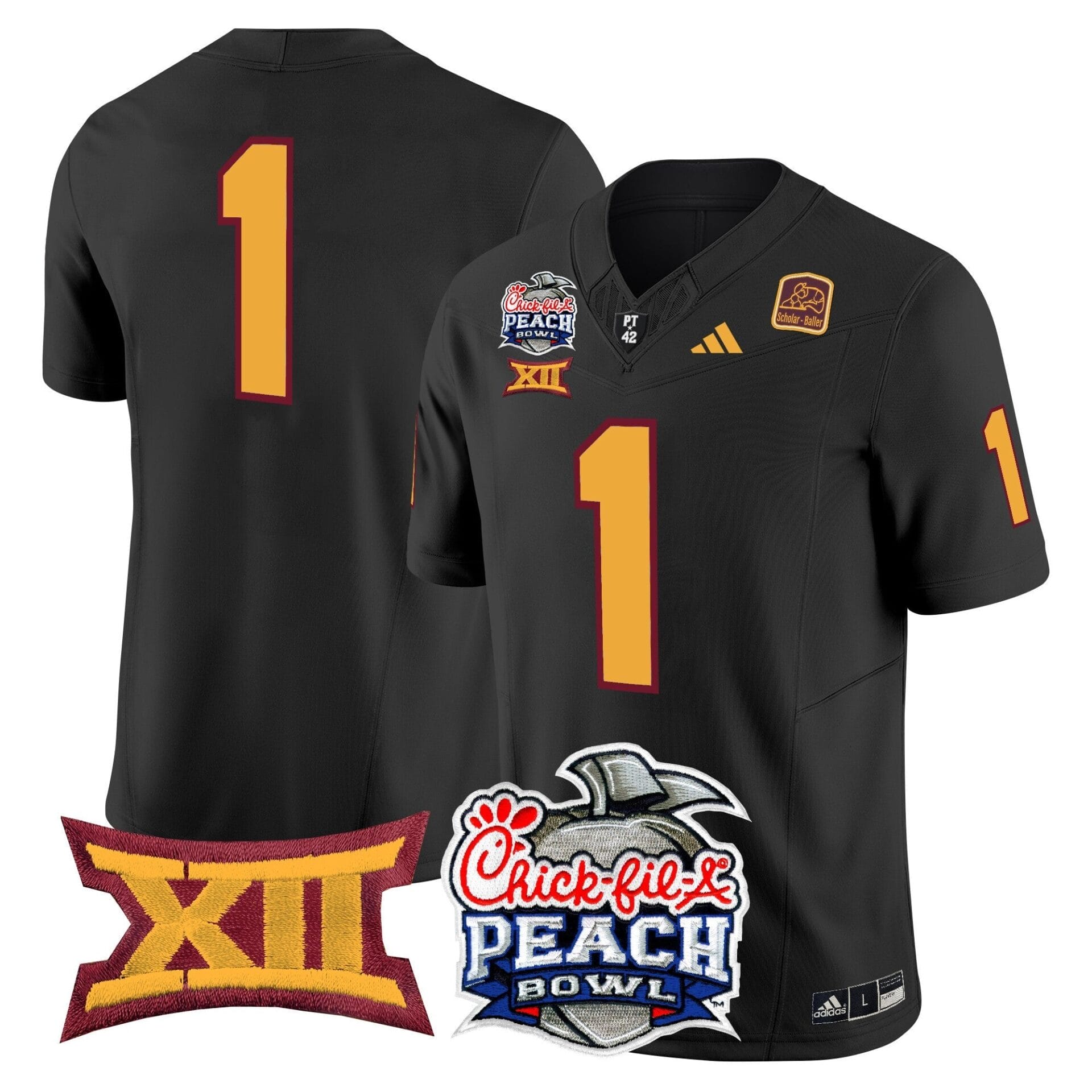 Arizona State Sun Devils 2025 Peach Bowl Vapor Limited Jersey - All Stitched - Image 48
