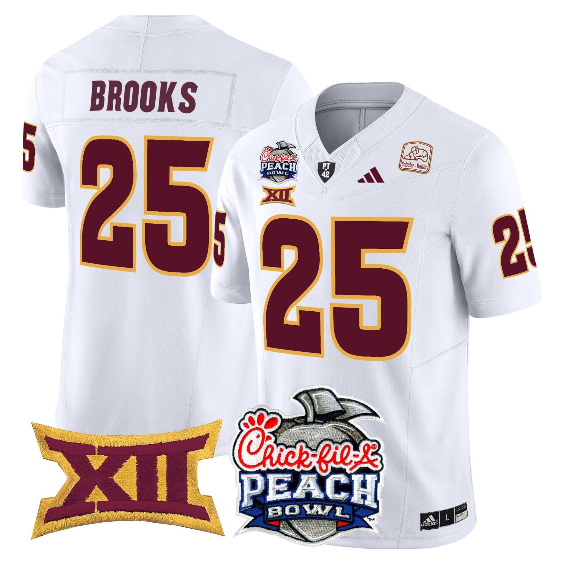 Arizona State Sun Devils 2025 Peach Bowl Vapor Limited Jersey - All Stitched - Image 29
