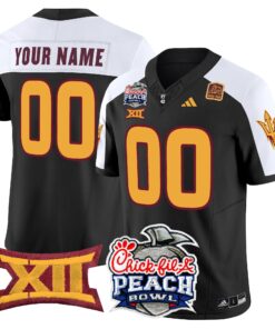 Alternative view of Arizona State Sun Devils 2025 Peach Bowl Vapor Limited Custom Jersey - All Stitched