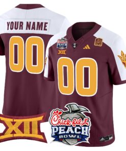 Arizona State Sun Devils 2025 Peach Bowl Vapor Limited Custom Jersey - All Stitched