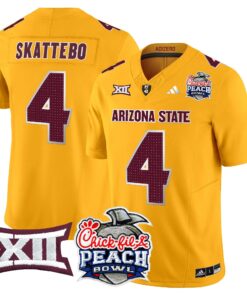Alternative view of Arizona State Sun Devils 2025 Peach Bowl Vapor Limited Jersey - All Stitched