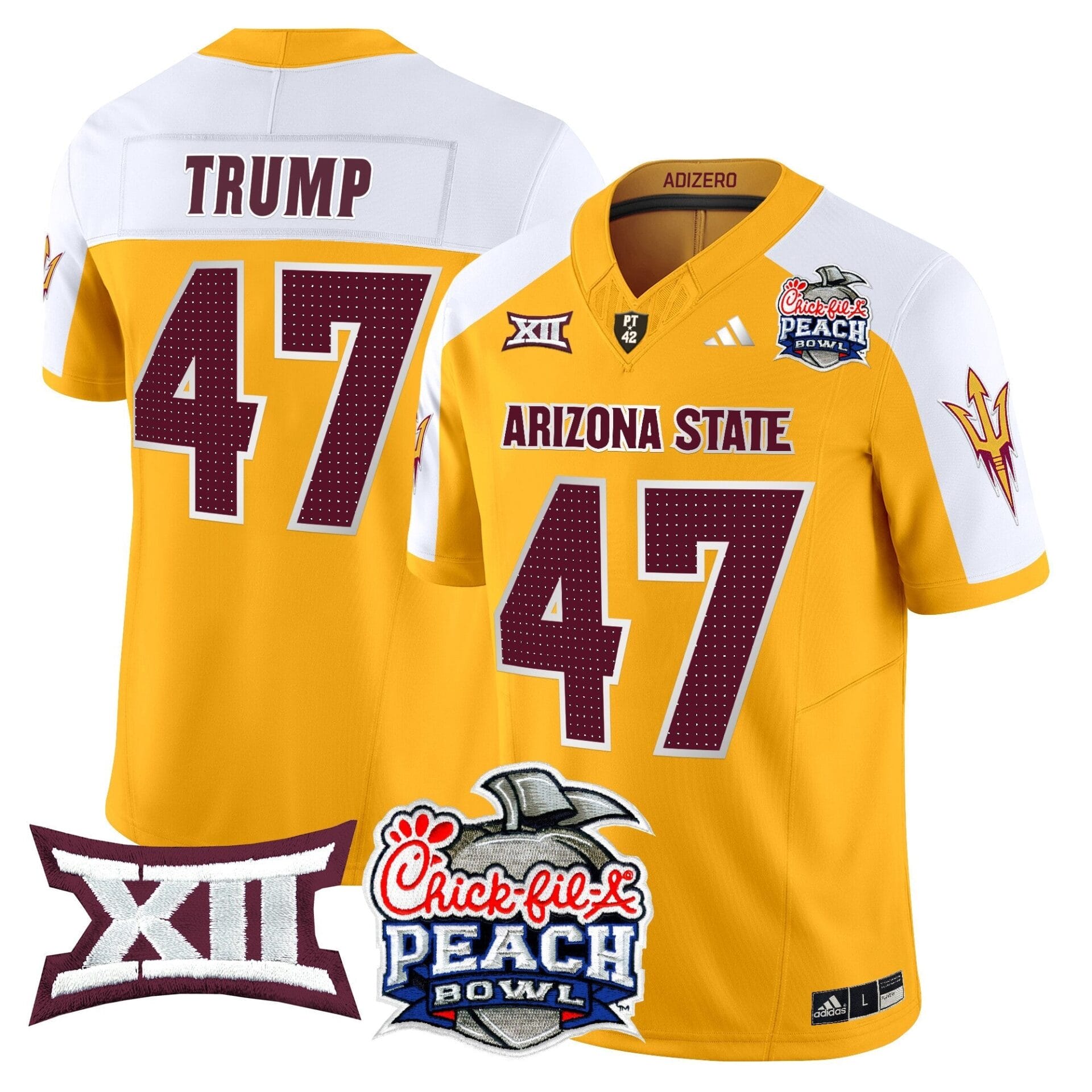Arizona State Sun Devils 2025 Peach Bowl Vapor Limited Jersey - All Stitched - Image 15