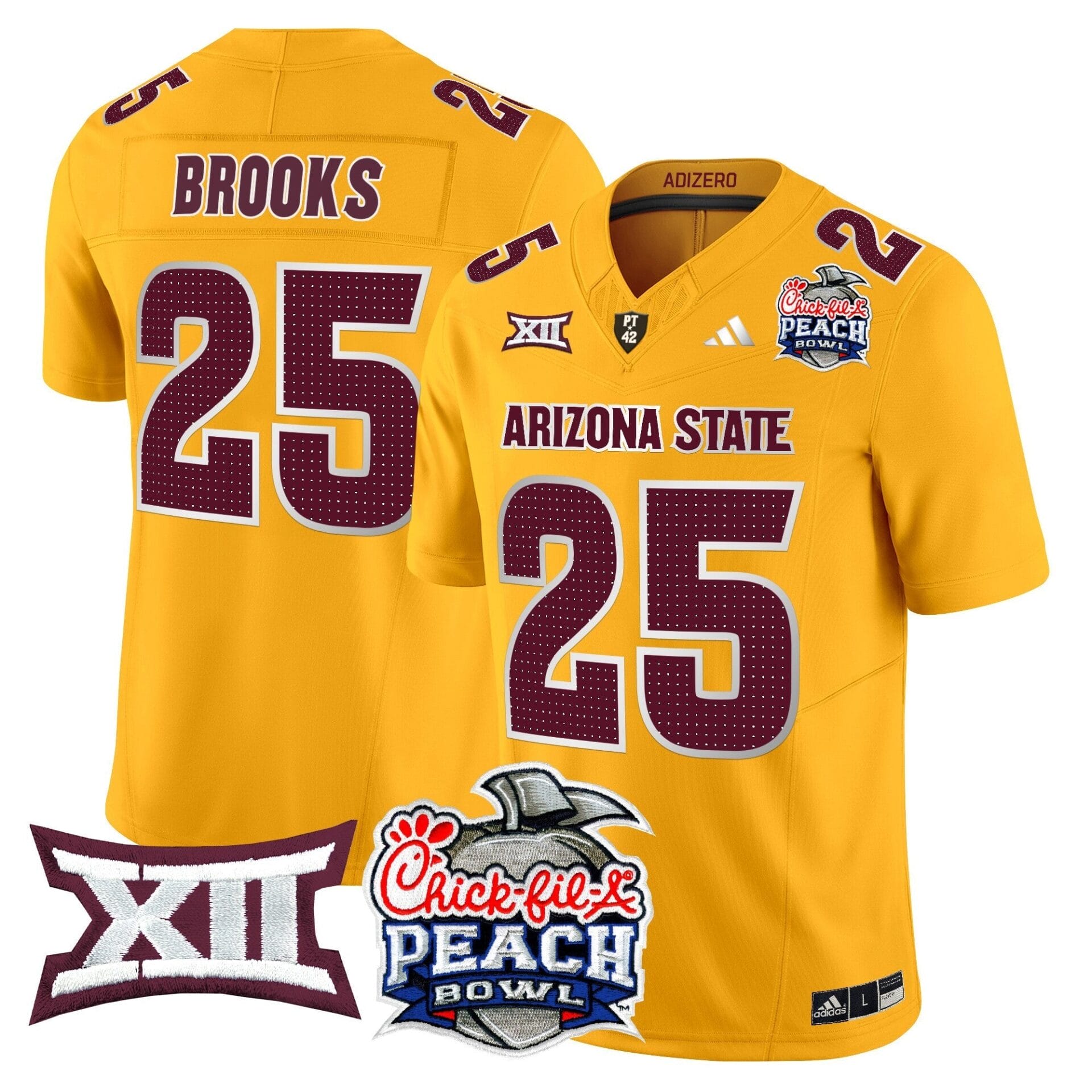 Arizona State Sun Devils 2025 Peach Bowl Vapor Limited Jersey - All Stitched - Image 5