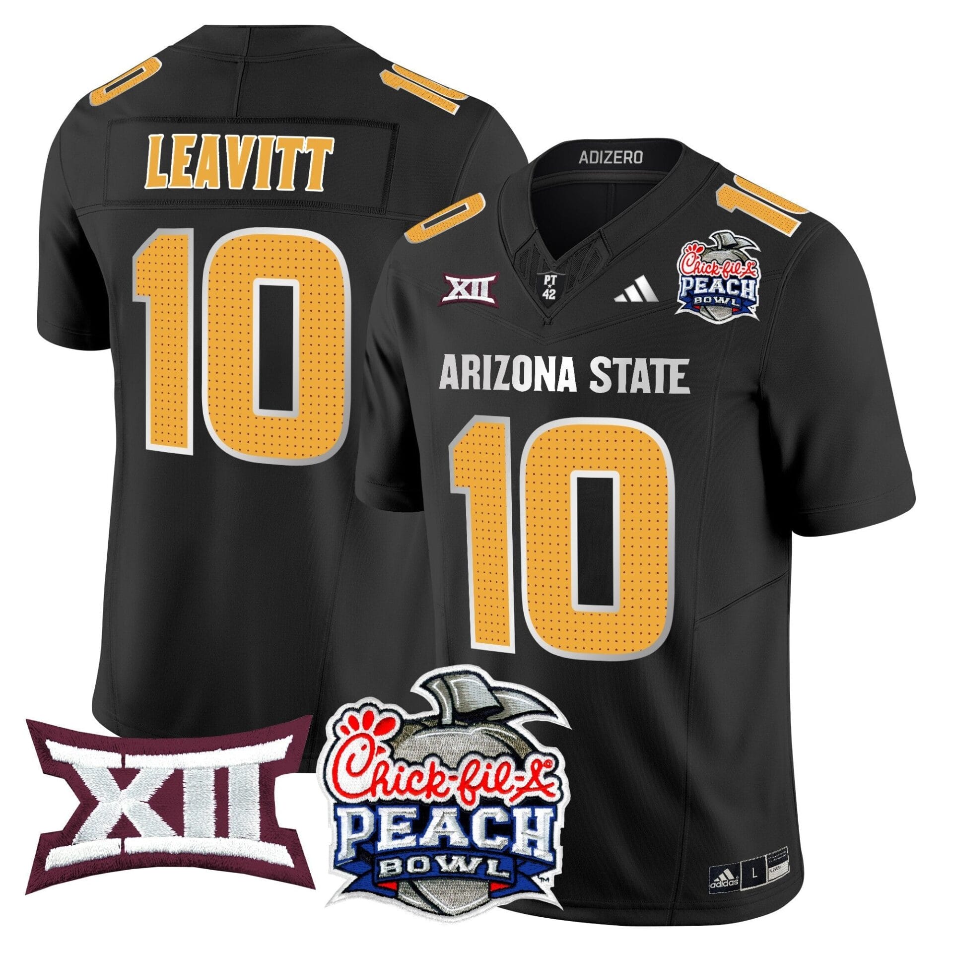 Arizona State Sun Devils 2025 Peach Bowl Vapor Limited Jersey - All Stitched - Image 41