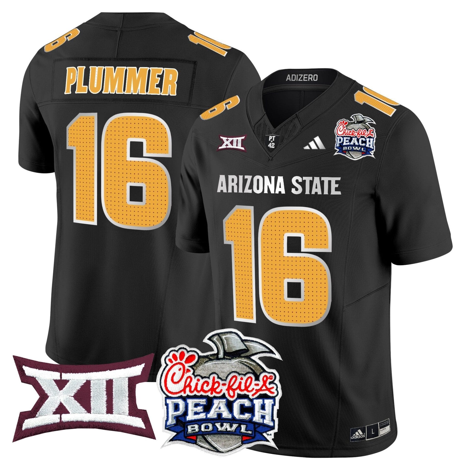 Arizona State Sun Devils 2025 Peach Bowl Vapor Limited Jersey - All Stitched - Image 44