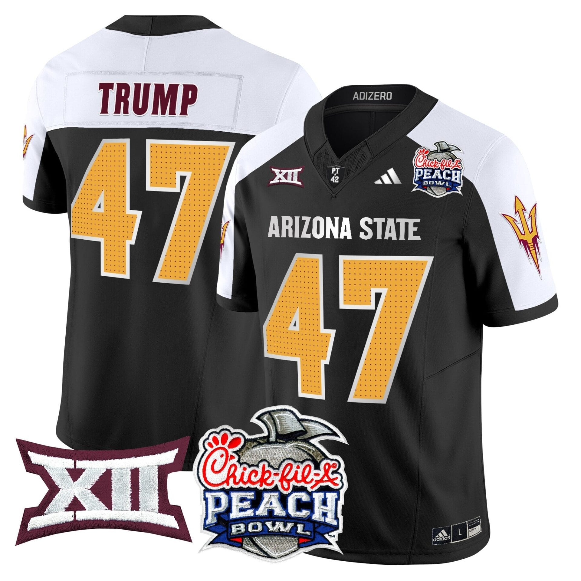 Arizona State Sun Devils 2025 Peach Bowl Vapor Limited Jersey - All Stitched - Image 23